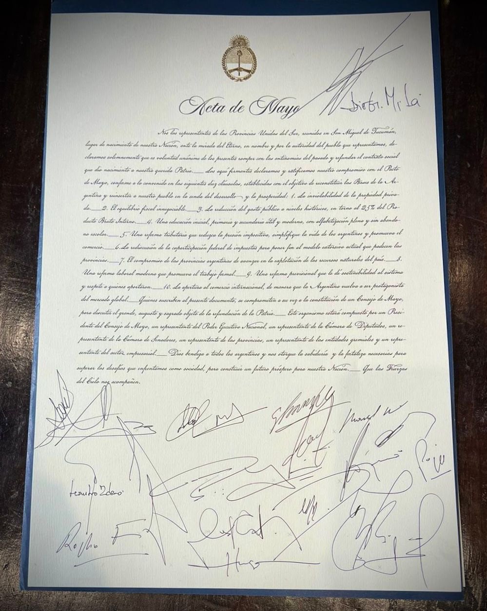 Firma del Pacto de Mayo