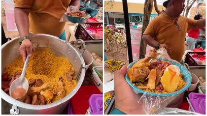 El arroz de payaso, el popular almuerzo callejero de Barranquilla que se ha viralizado en redes sociales “si estás corto, llega aquí que algo inventamos. Tú no te vas sin almorzar”