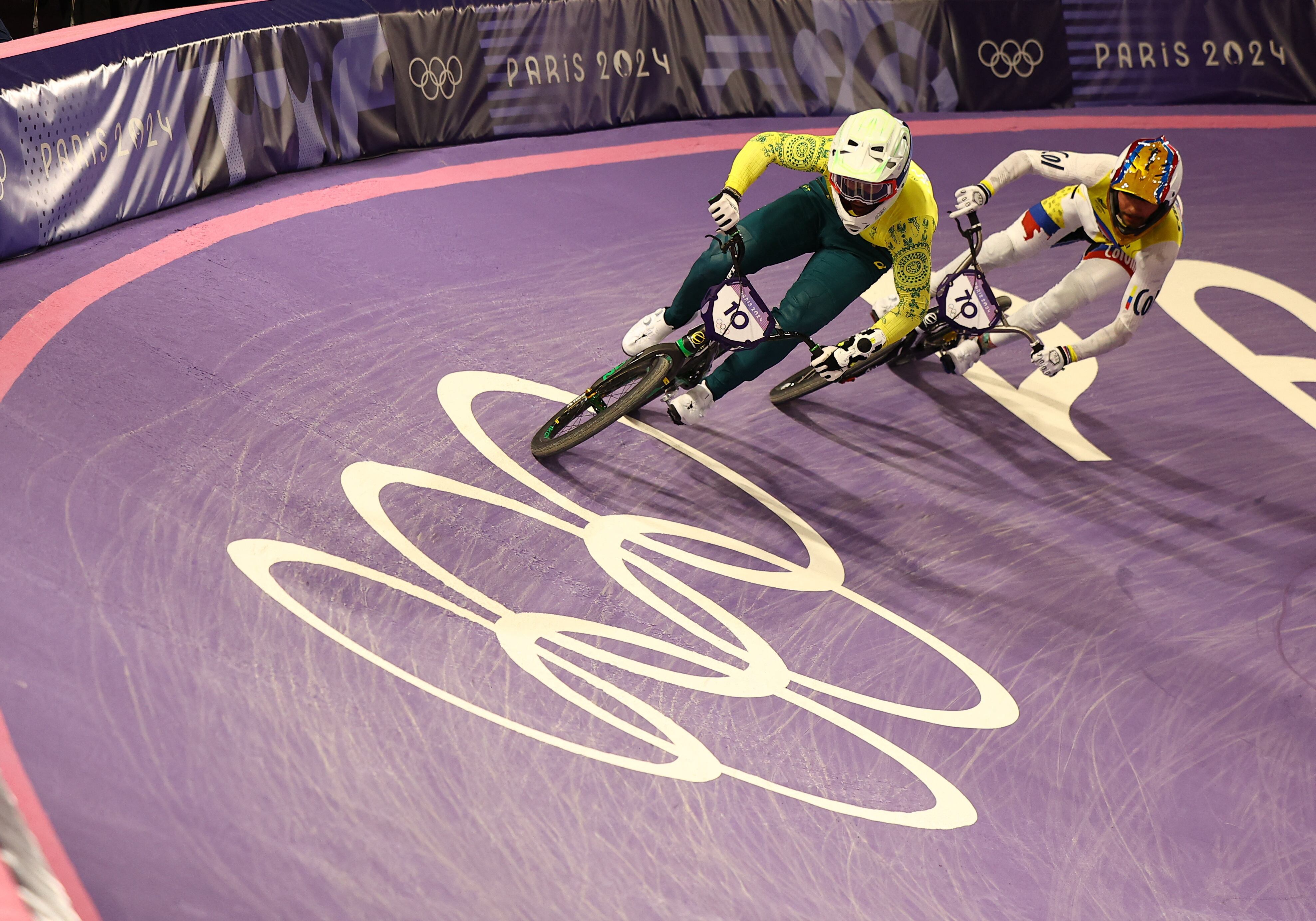 Mateo Carmona dejó en alto el nombre de Colombia con su sexto puesto en la final del BMX - crédito Agustín Marcarían/REUTERS