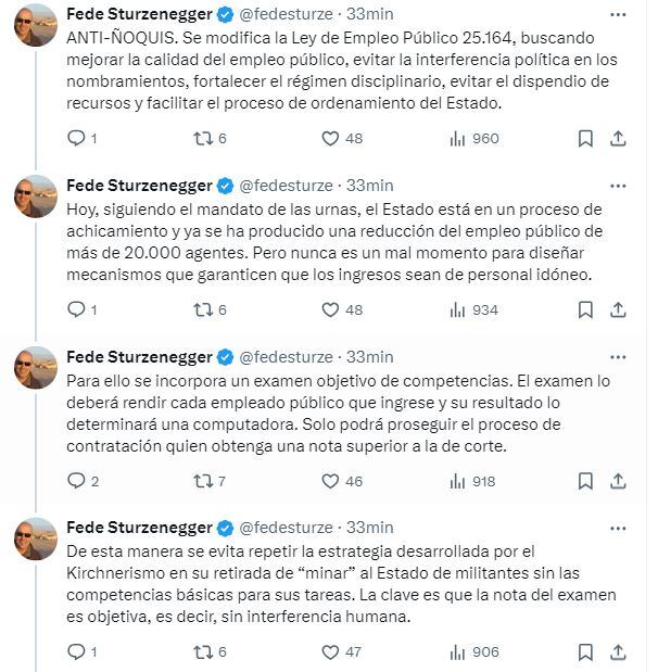 Federico Sturzenegger empleo público