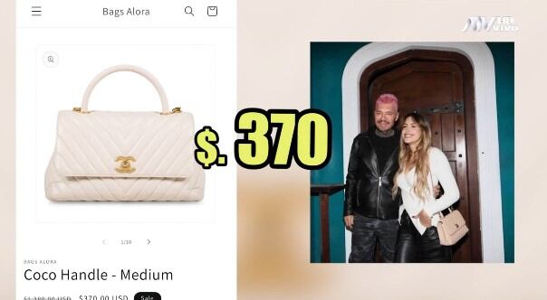 Milett Figueroa usa carteras bambas, mientras Marcelo Tinelli luce exclusivas marcas: “Cualquiera le regala una de las reales”. (Captura: Magaly TV La Firme)