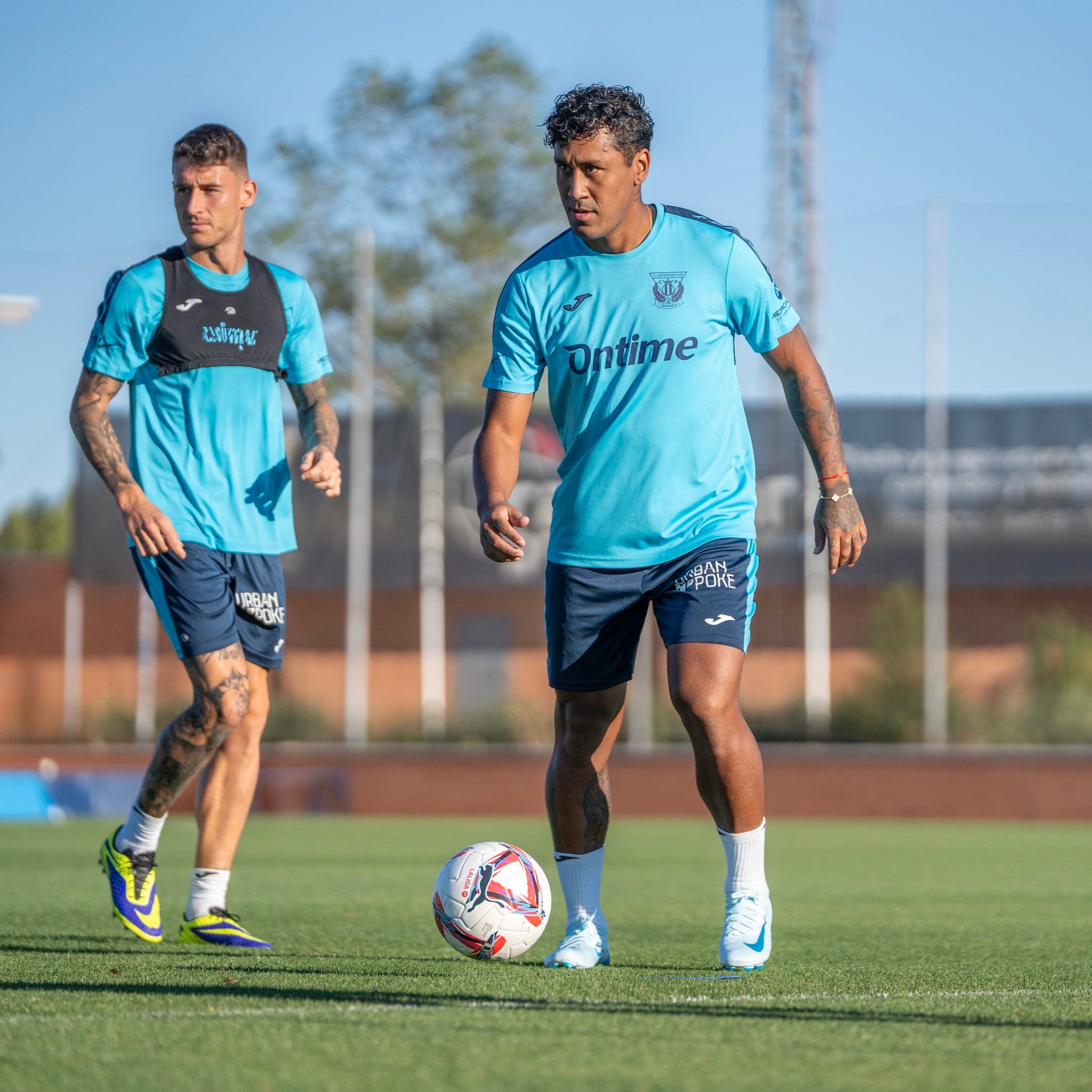 Renato Tapia completó su primer entrenamiento con Leganés este jueves 15 de agosto.