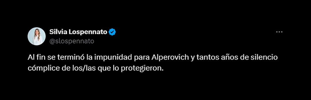 Silvia Lospennato sobre José Alperovich