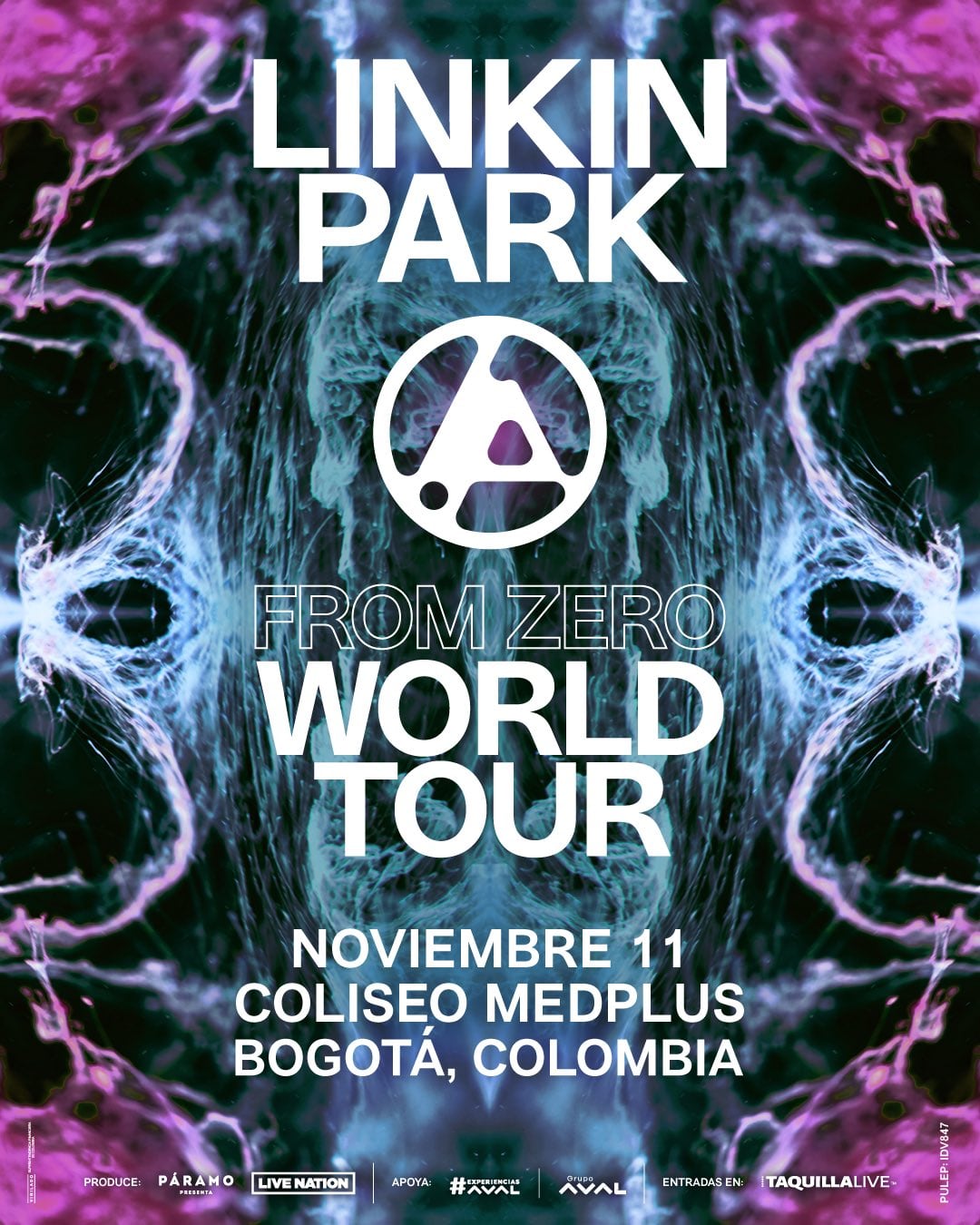 Linkin Park se presentará el 11 de noviembre en Bogotá. Será su única parada en América Latina - crédito Páramo Presenta