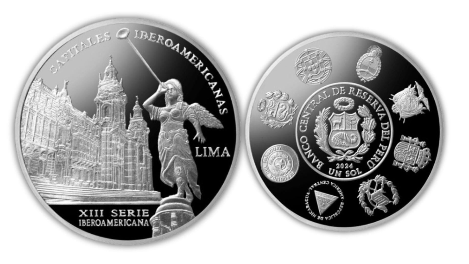 moneda de BCR de S/1 de plata de Lima