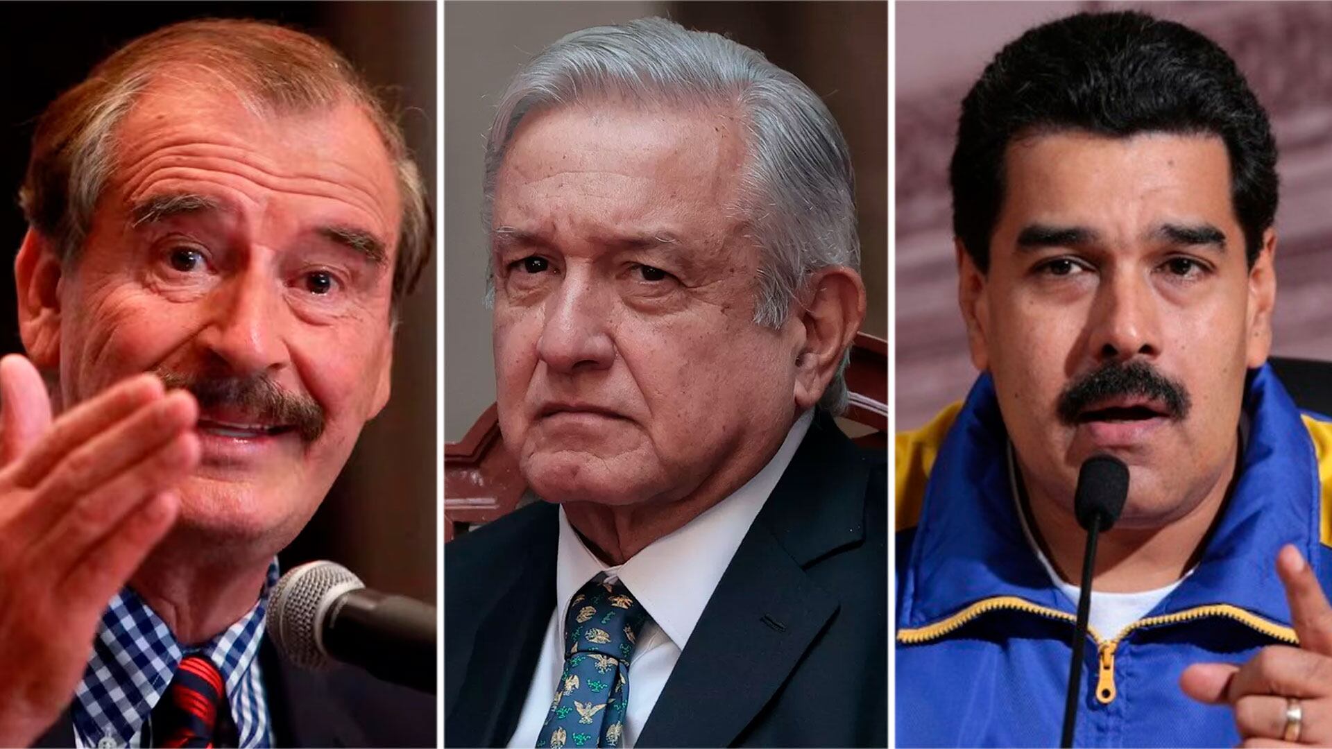 Maduro AMLO y Fox (Fotos: EFE y AFP)