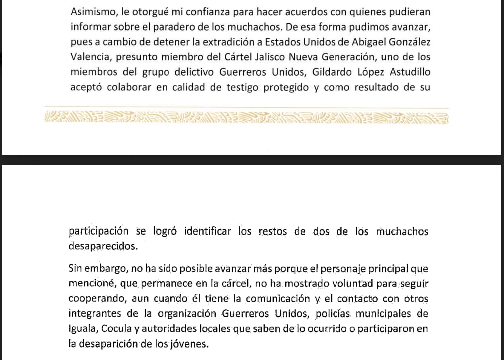 AMLO - Carta Ayotzinapa - México