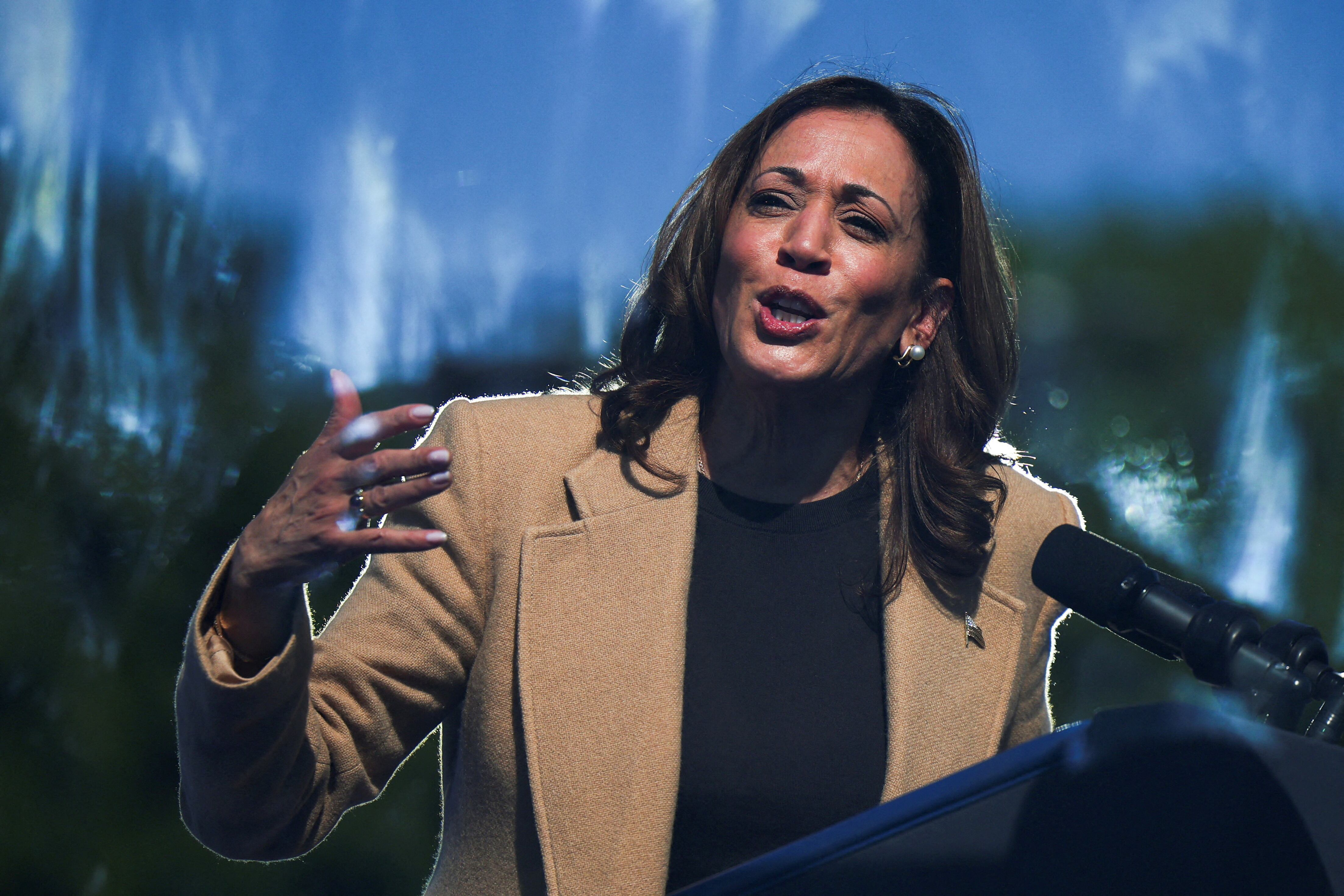 Kamala Harris, vicepresidenta de EEUU y candidata a presidenta (REUTERS/Brian Snyder)