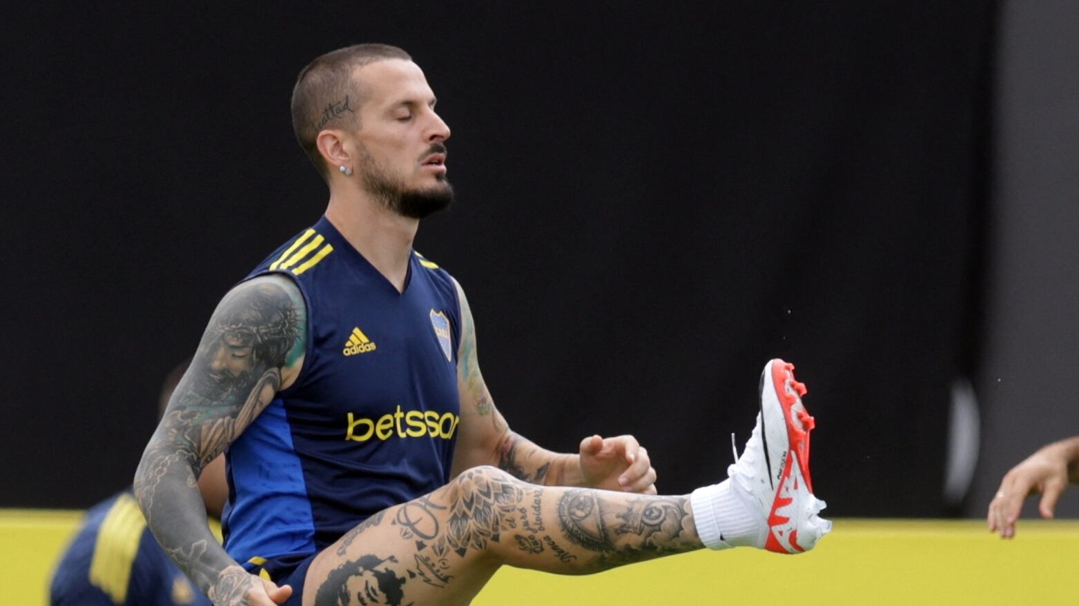 Soccer Football - Copa Libertadores - Final - Boca Juniors training - Training Center Moacyr Barbosa, Rio de Janeiro, Brazil - November 2, 2023 Boca Juniors' Dario Benedetto during training REUTERS/Ricardo Moraes