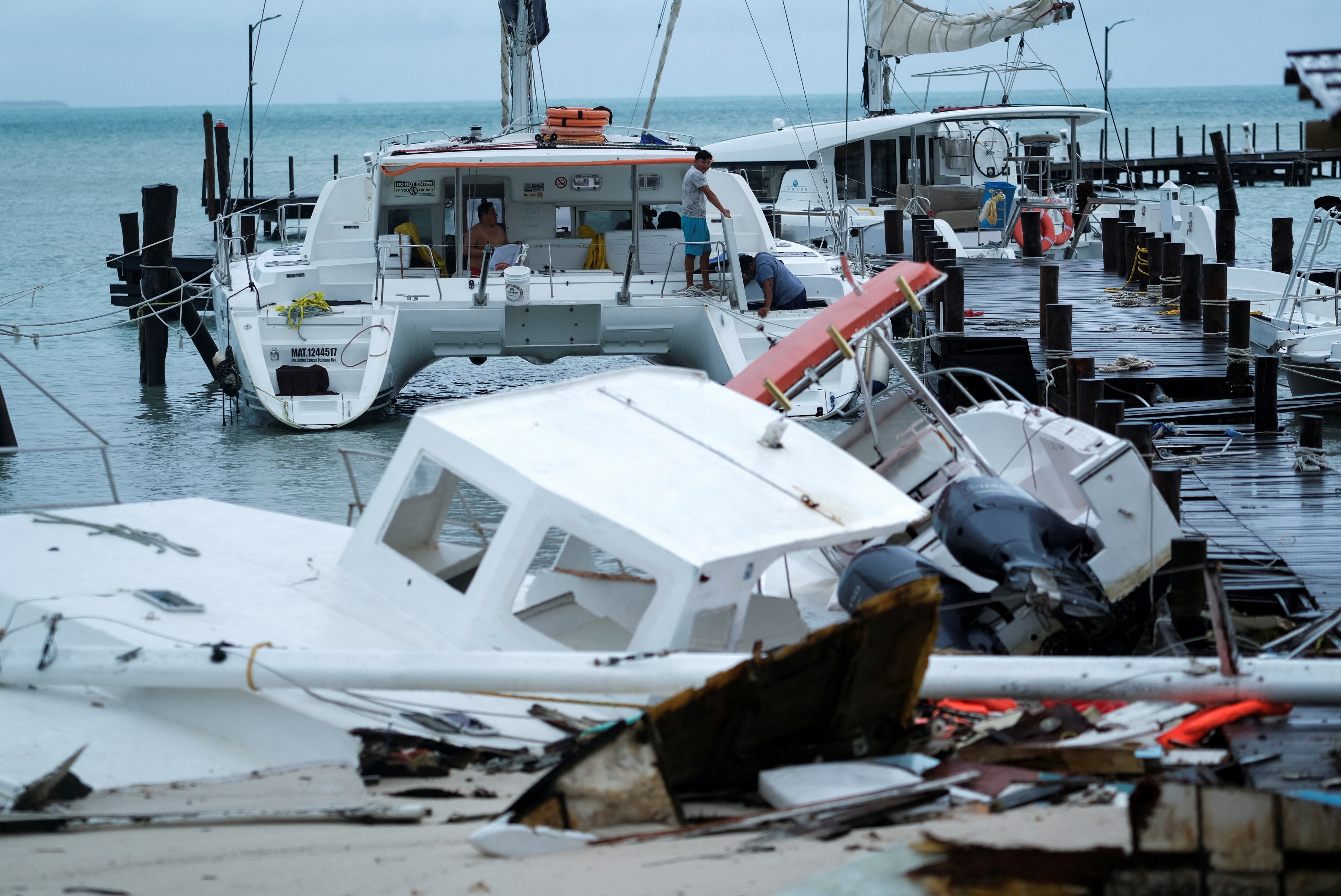 Como tormentas tropical, Helene tocó Cancún hace unos días. (REUTERS/Paola Chiomante) 