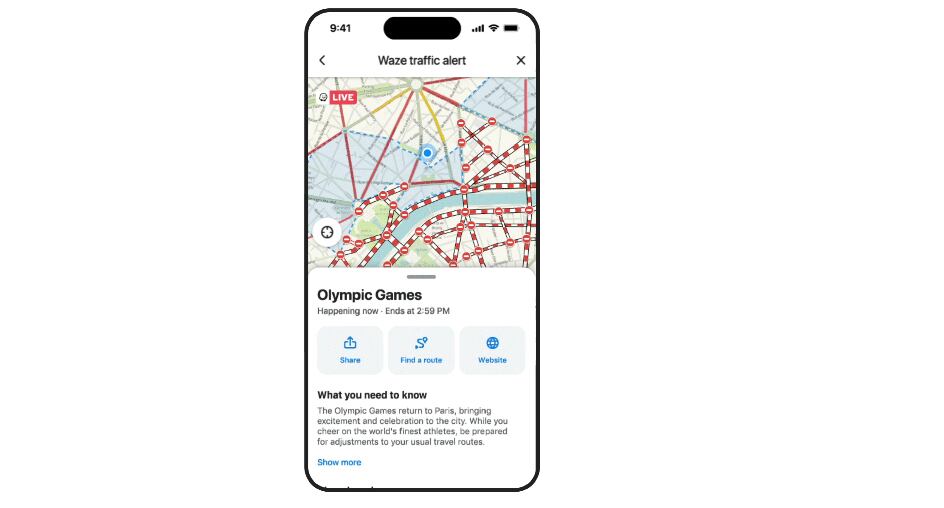 Waze aplicación rutas (Google)