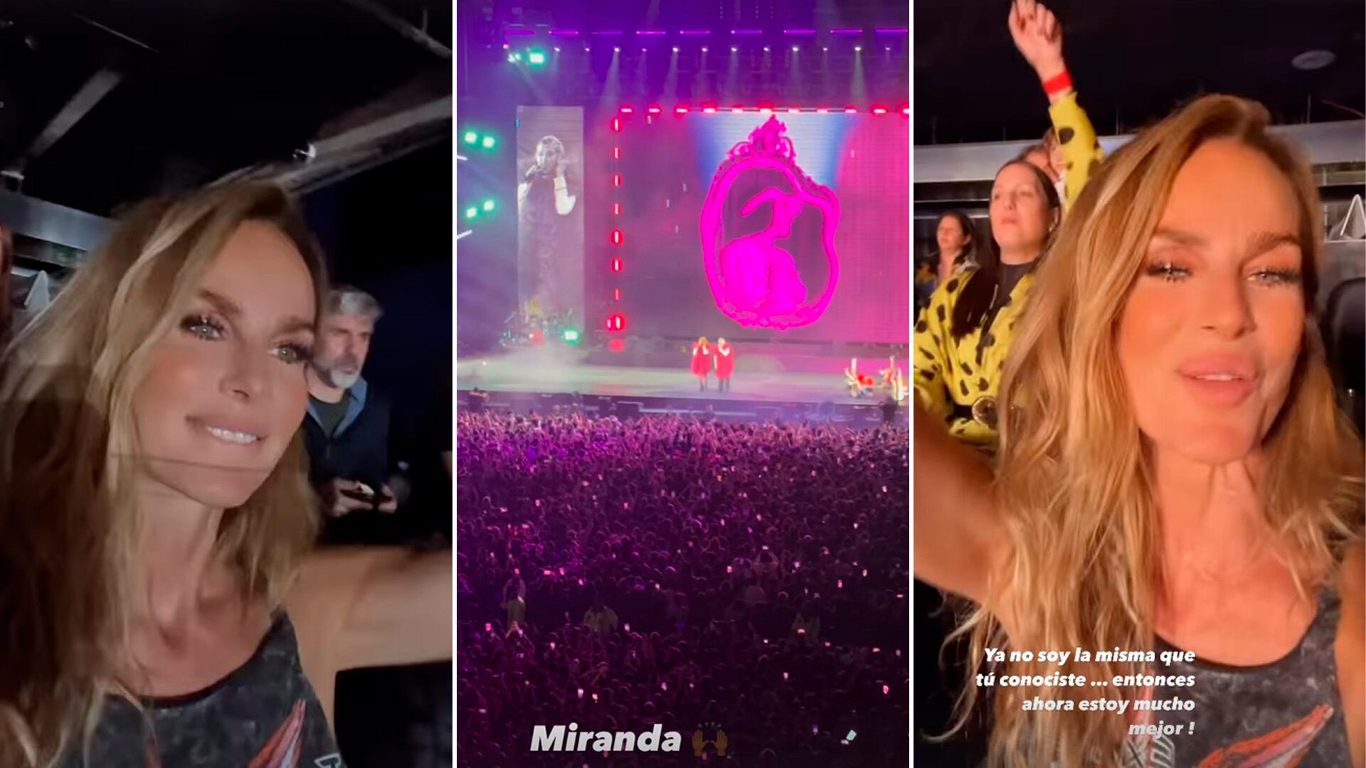 Sabrina Rojas disfrutó del show de Miranda!