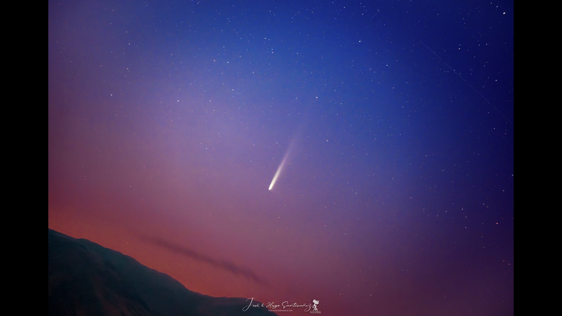 Cometa C/2023 A3 captado en Perú.