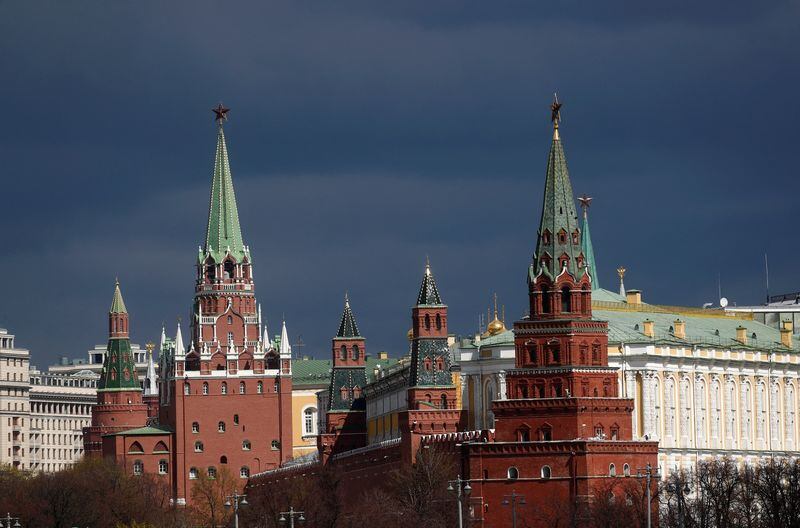 FOTO DE ARCHIVO: El Kremlin en Moscú, Rusia. 20 de abril de 2020. REUTERS/Maxim Shemetov/Foto de archivo