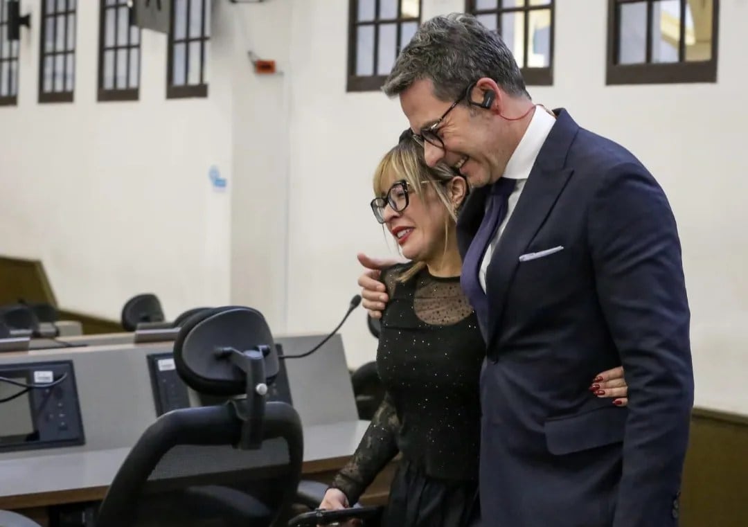 Iván Lalinde y la hija de la goda Fabiola