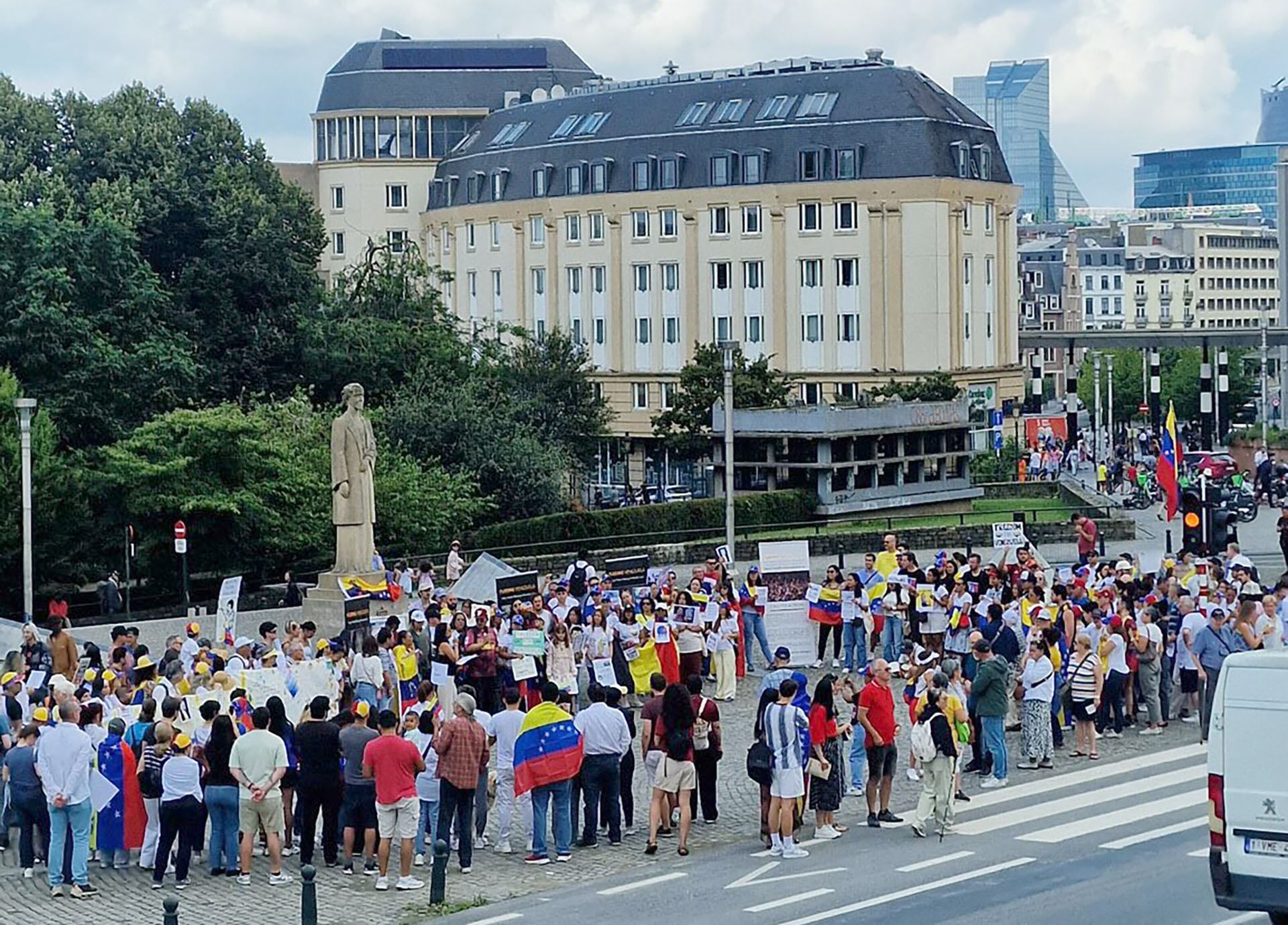 Protesta de venezolanos en Bélgica