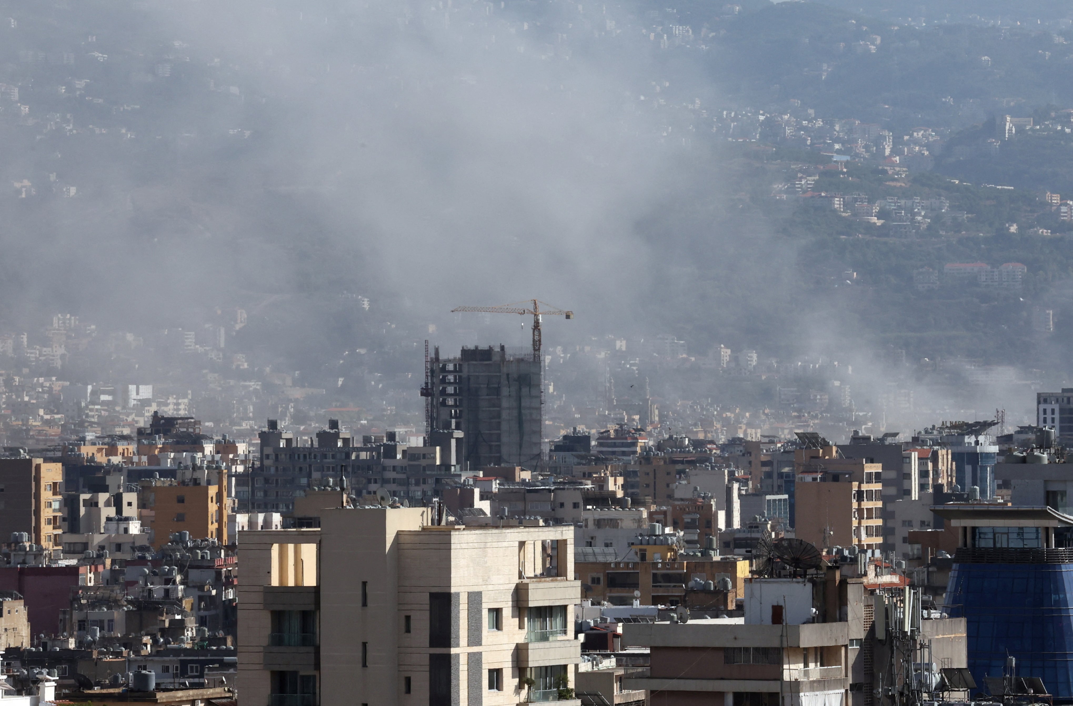 El bombardeo se produjo en el sur de la capital libanesa (REUTERS/Mohamed Azakir)