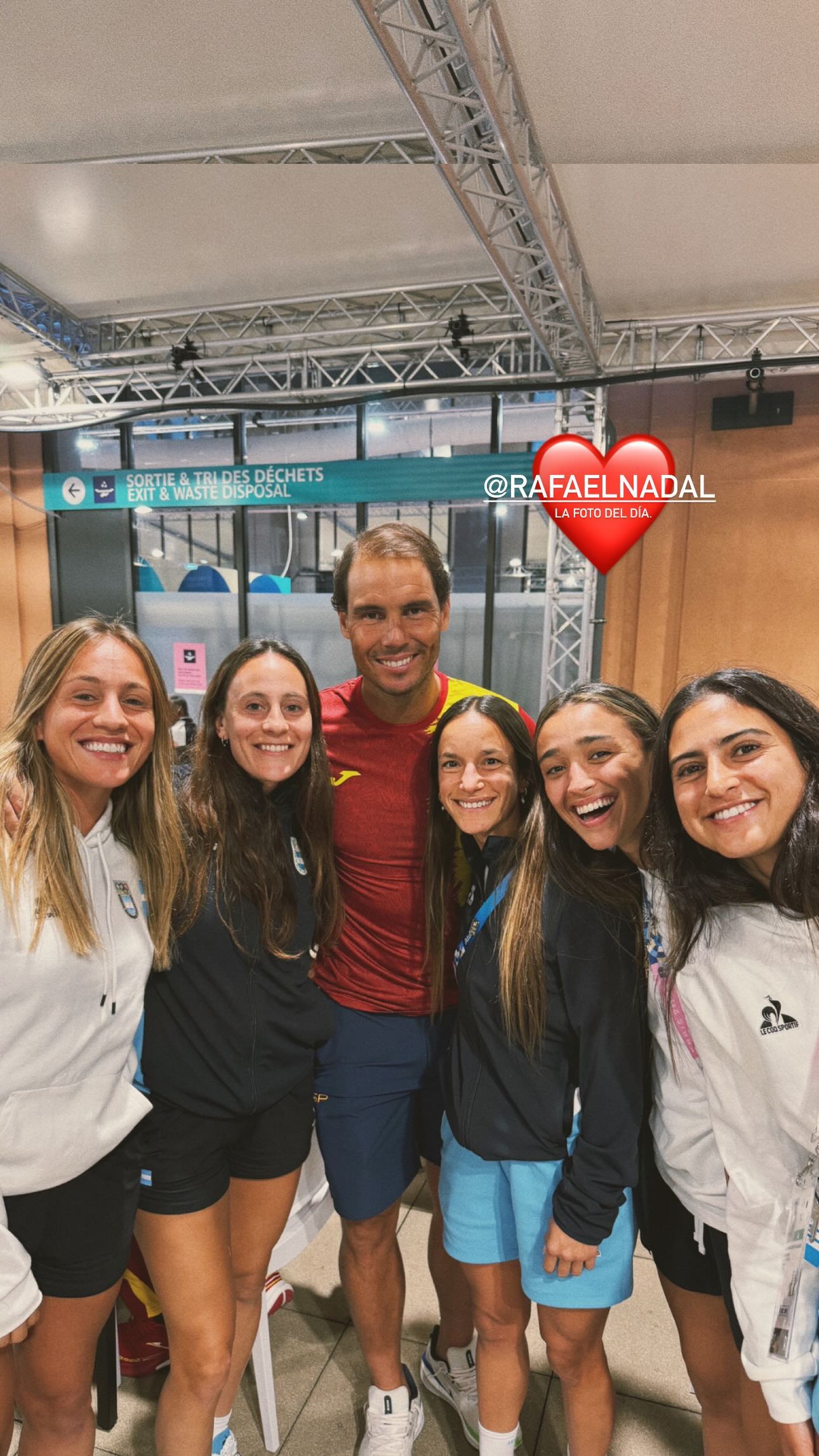 Leonas con Rafa Nadal