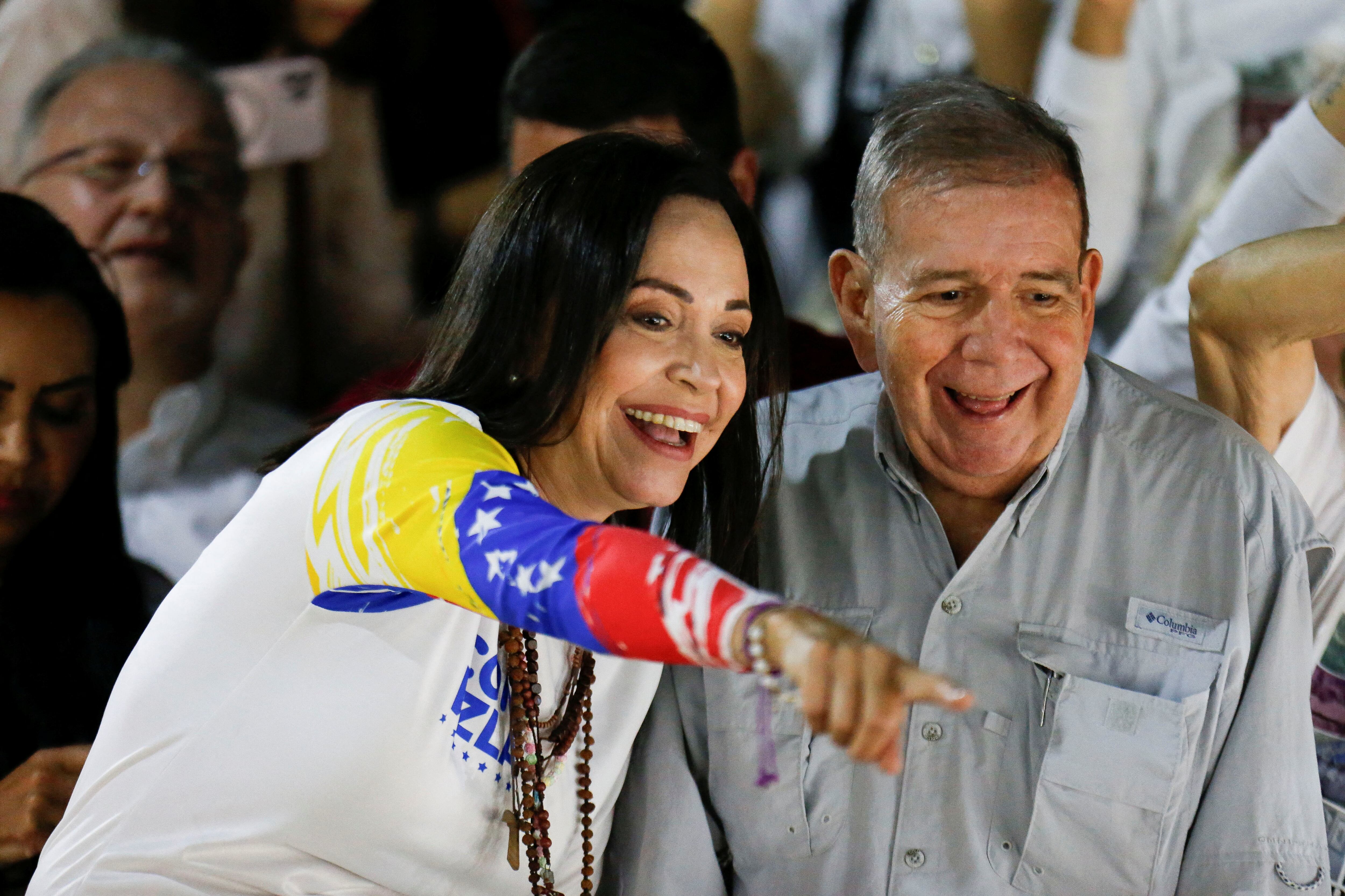 El candidato presidencial opositor venezolano Edmundo González y la líder opositora venezolana María Corina Machado REUTERS/Leonardo Fernández Viloria