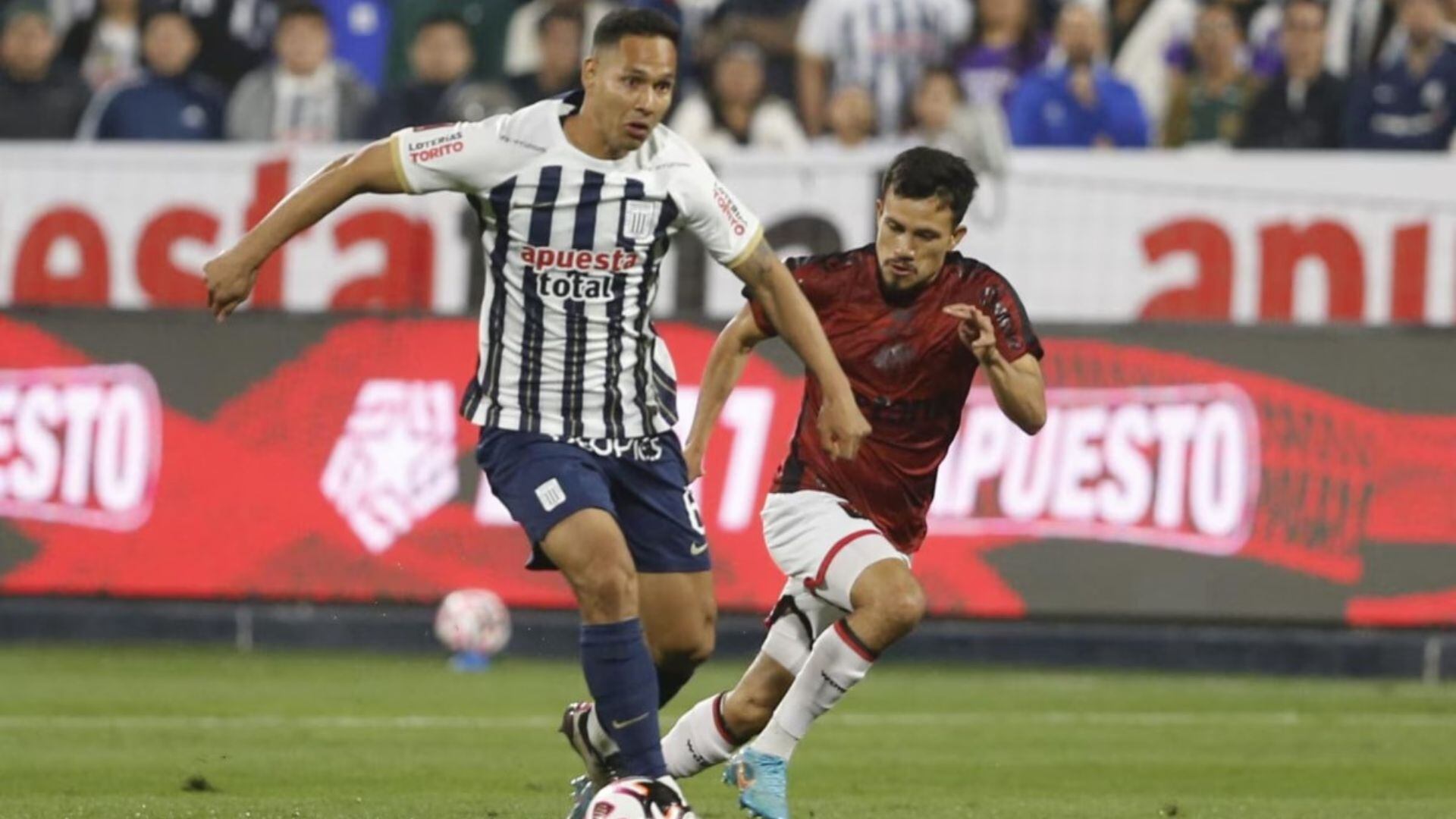 Alianza Lima empató a uno contra FBC Melgar, en Matute. - Crédito: Difusión