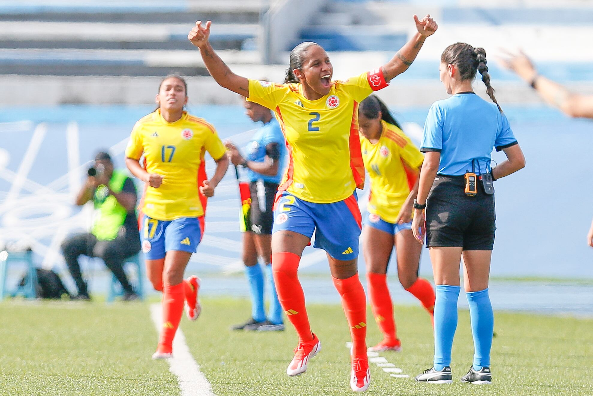 La capitana Mary José Álvarez fue una de las jugadoras más destacadas de la selección Colombia en el Campeonato Sudamericano - crédito Conmebol