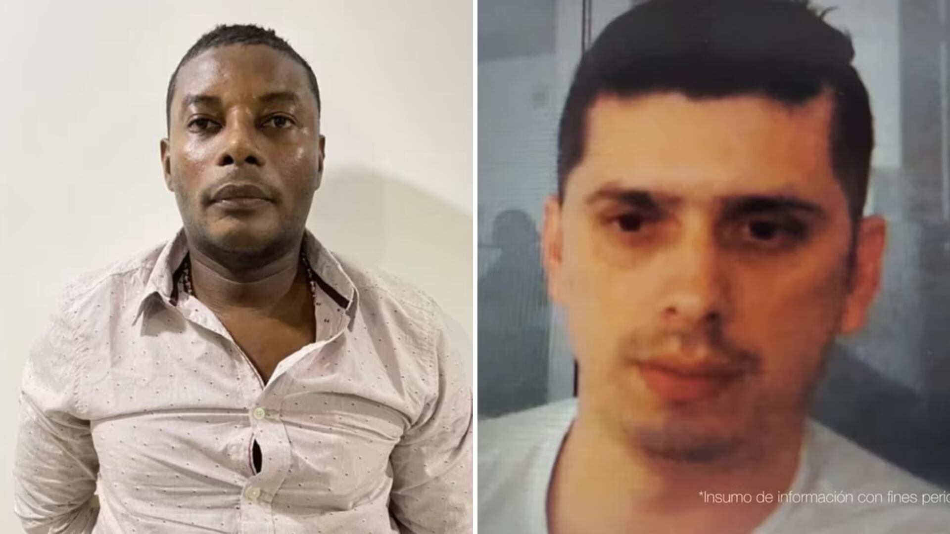 Alias 'Matamba' (izquierda) y Manuel Antonio Castañeda (derecha). Colprensa.