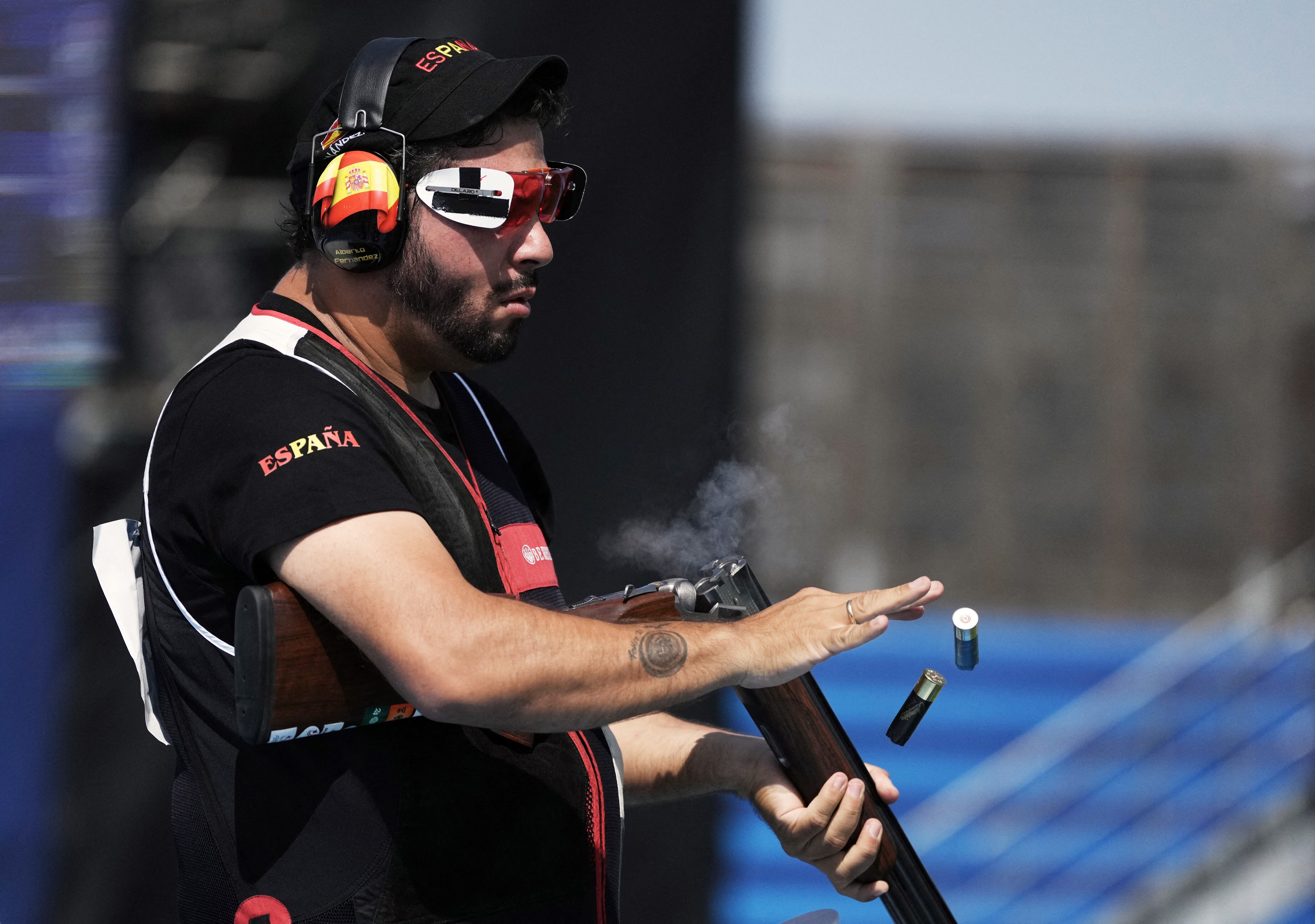 El atleta de tiro olímpico español Alberto Fernández (REUTERS/Amr Alfiky)