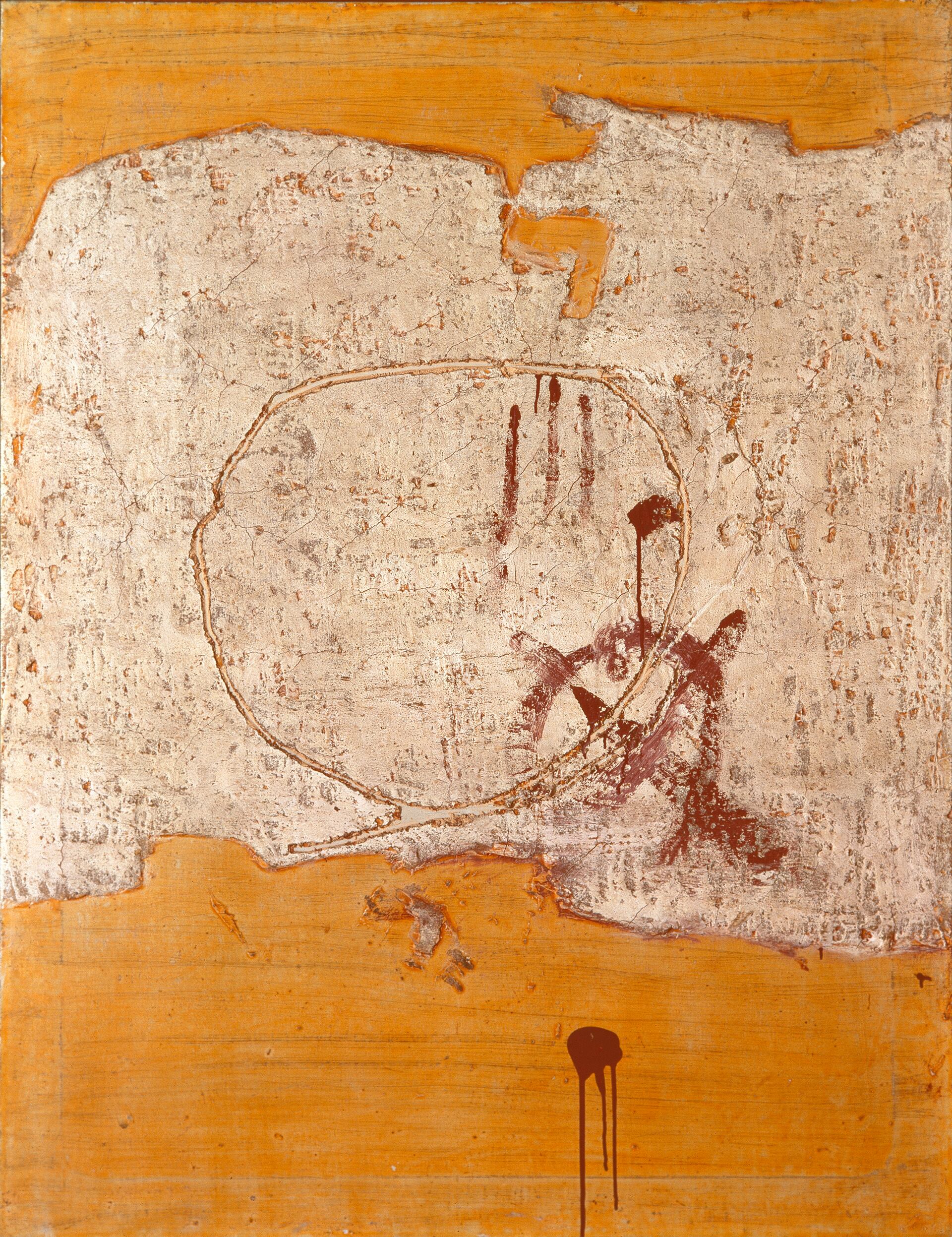 3 - Antoni Tàpies - Blanc amb taques roges, 1954