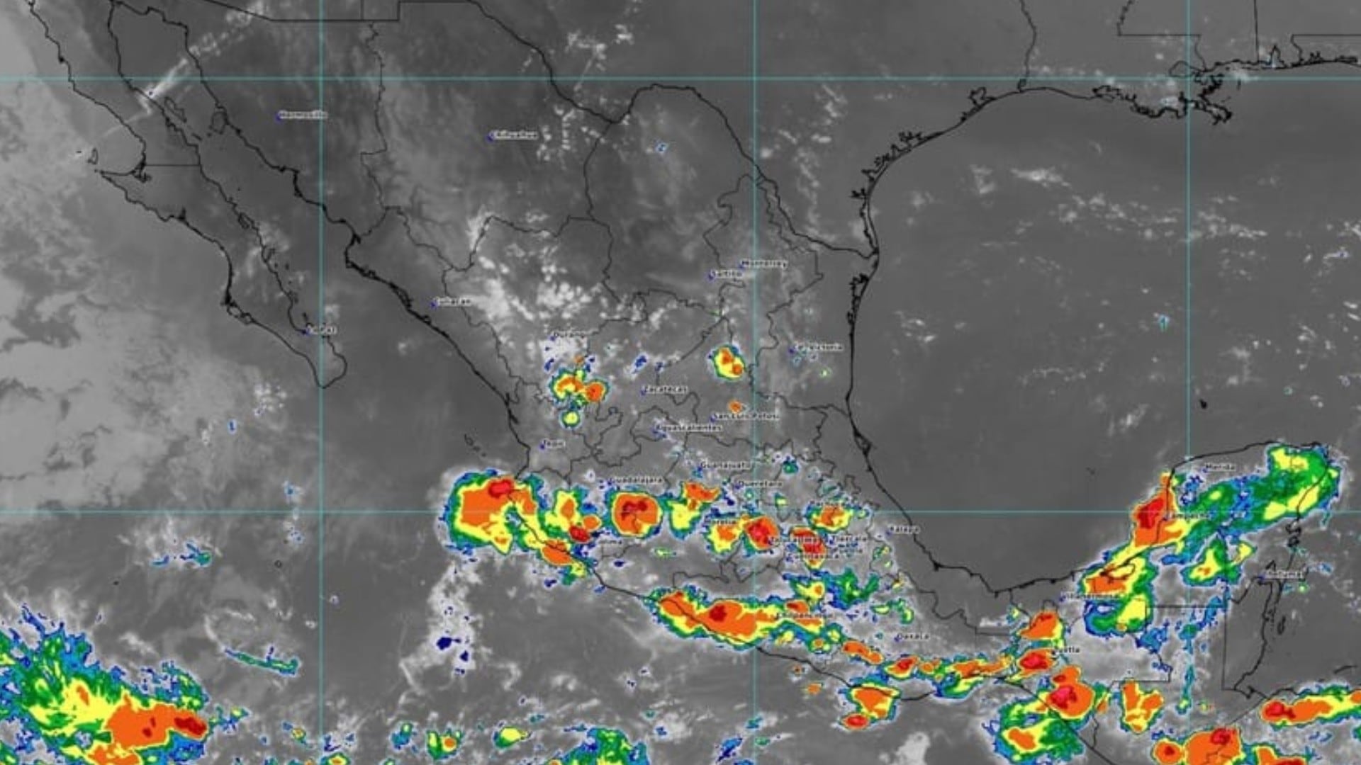 Ondas tropicales y posibles ciclones causarán lluvias con rachas de viento en 16 estados hoy 19 de septiembre