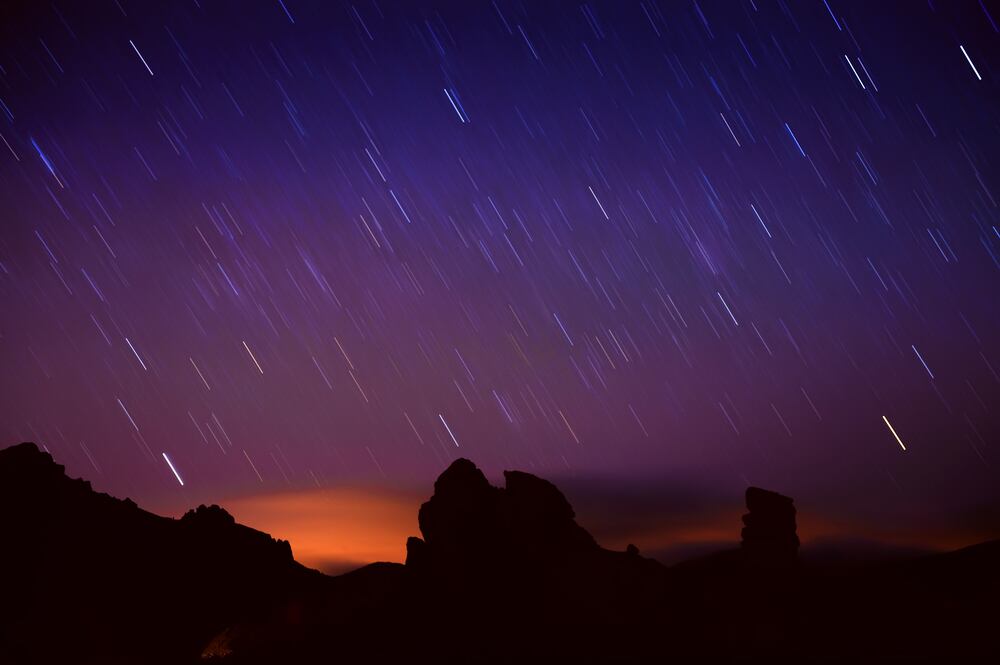 Lluvia de estrellas (Shutterstock).