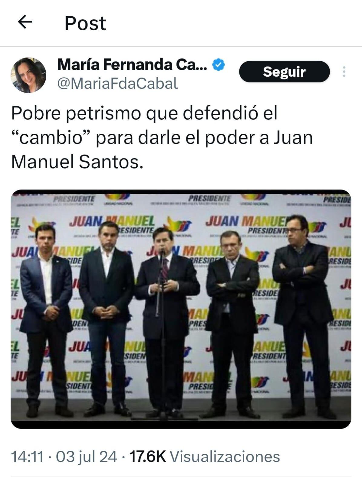 María Fernanda Cabal y sus pullas a Juan Fernando Cristo