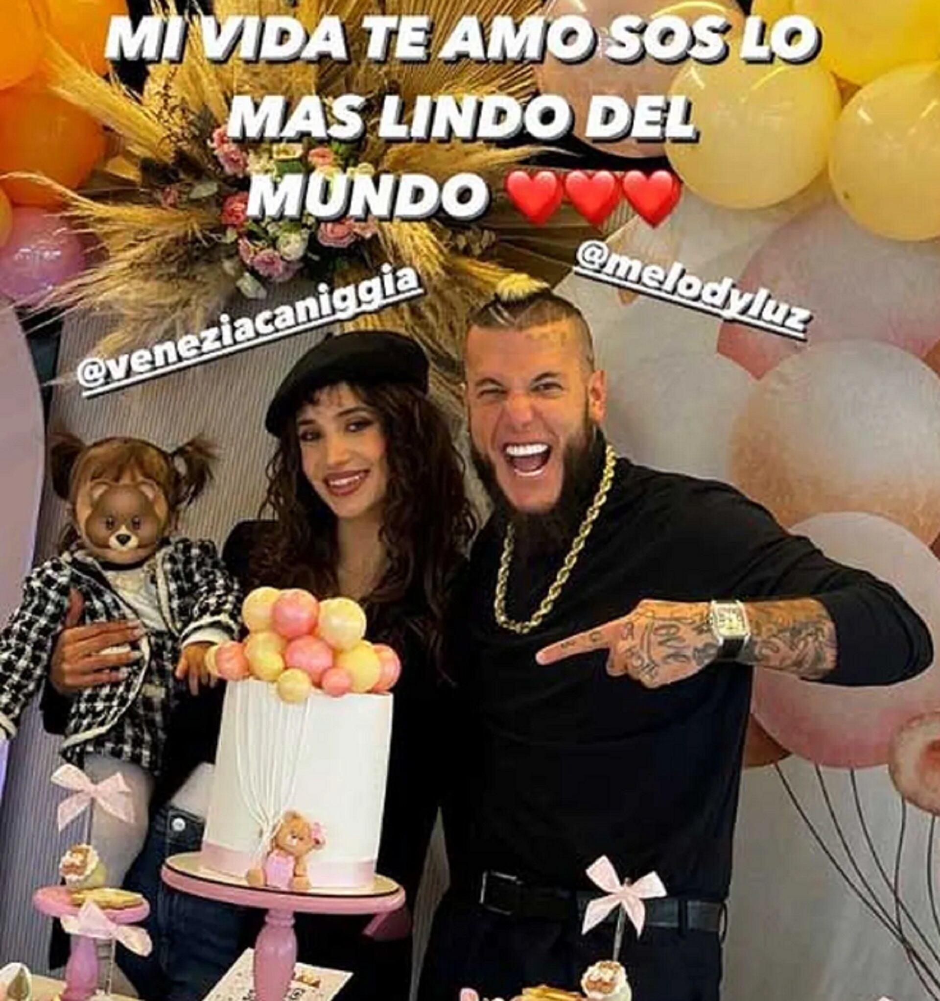 Las fotos del primer cumpleaños de Venezia, la hija de Alex Caniggia y Melody Luz