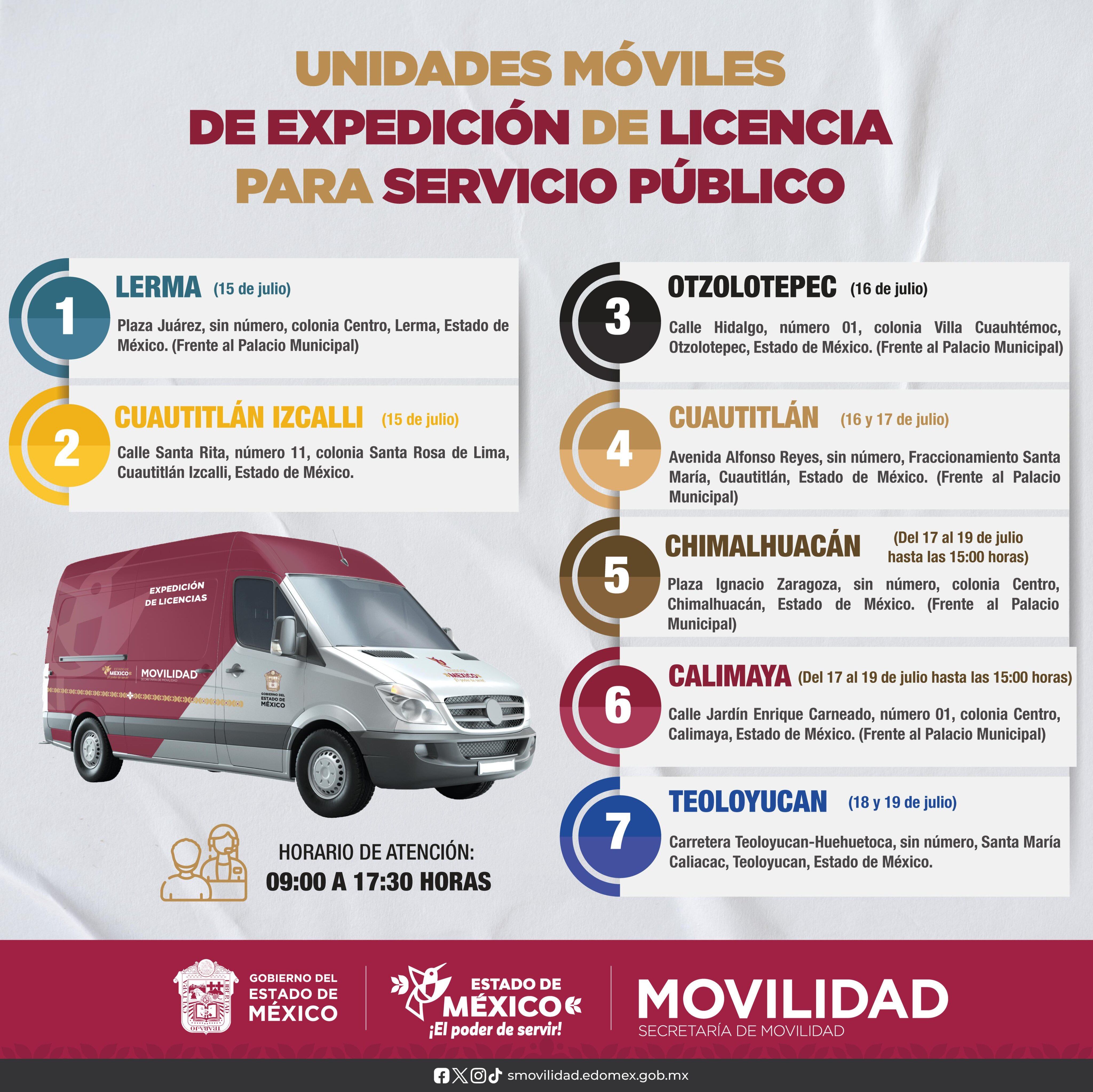 Unidades móviles de Semovi: Innovación en movilidad que acerca la expedición de licencias a todos los rincones del Estado de México, incluyendo el acceso para jóvenes conductores de transporte público.