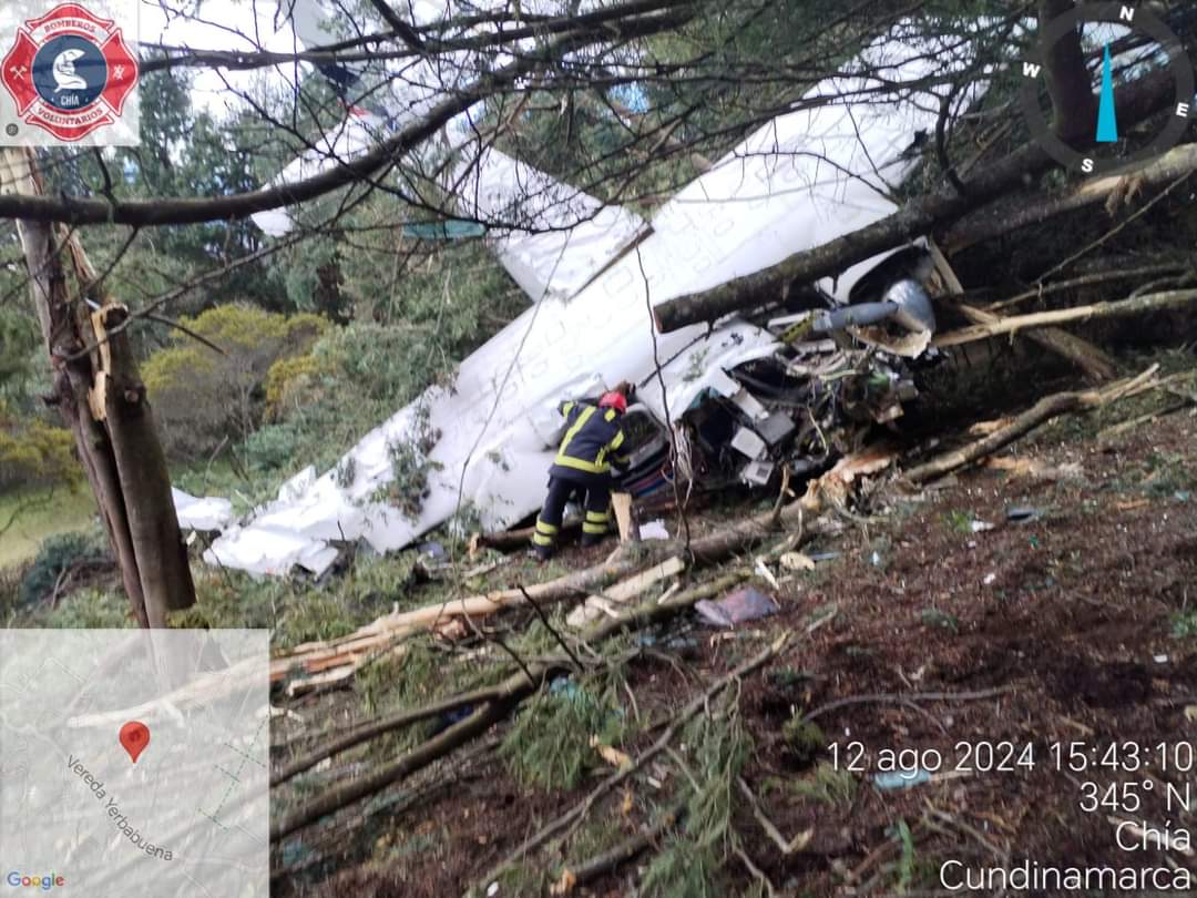 No se conoce aún un reporte oficial por parte de la gobernación de Cundinamarca - crédito Bomberos Voluntarios