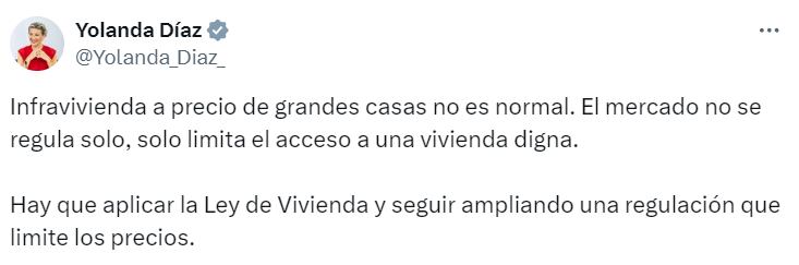 Yolanda Díaz critica el vídeo viralizado en redes sociales (@Yolanda_Diaz_/X)