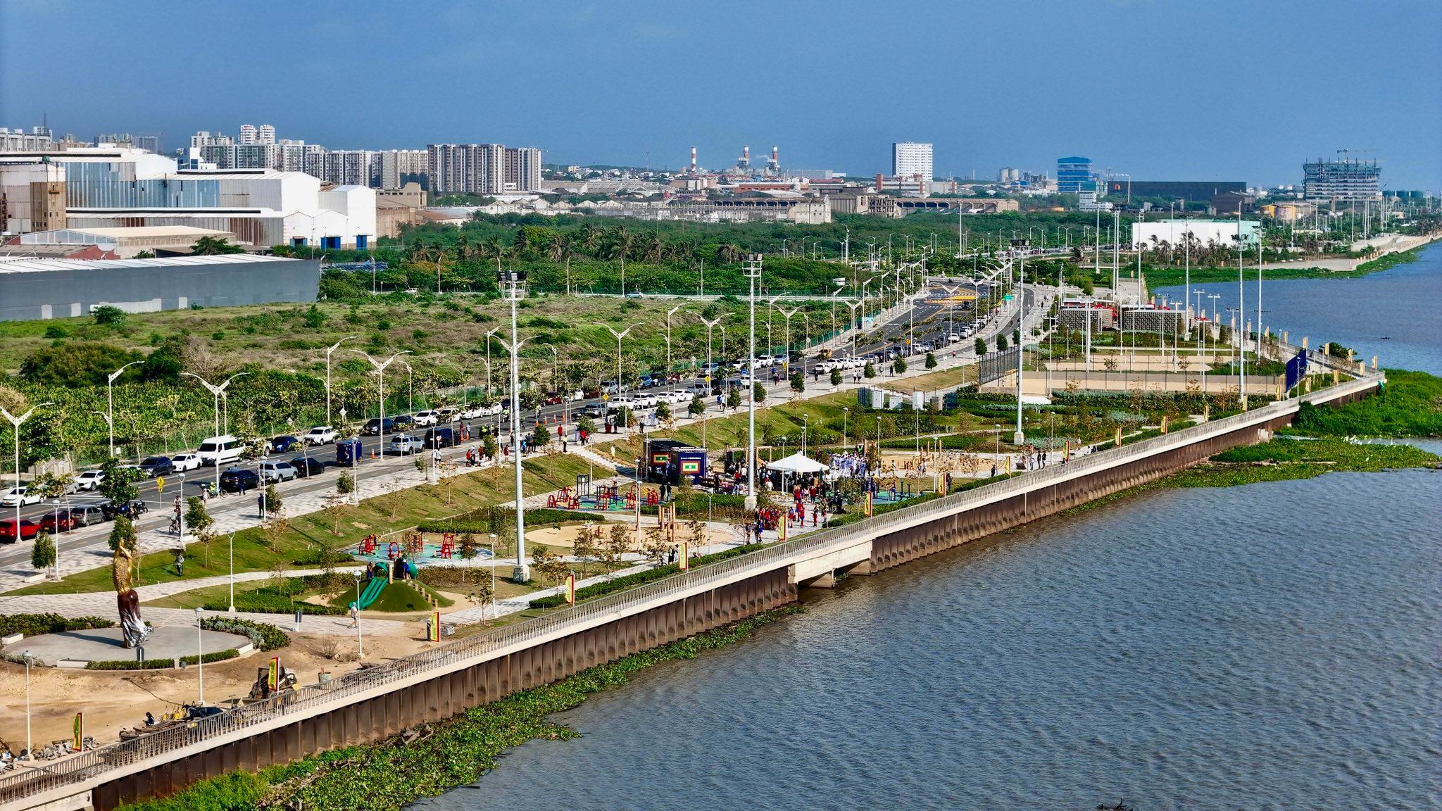 Malecón del Río en Barranquilla - crédito @AlejandroChar/X