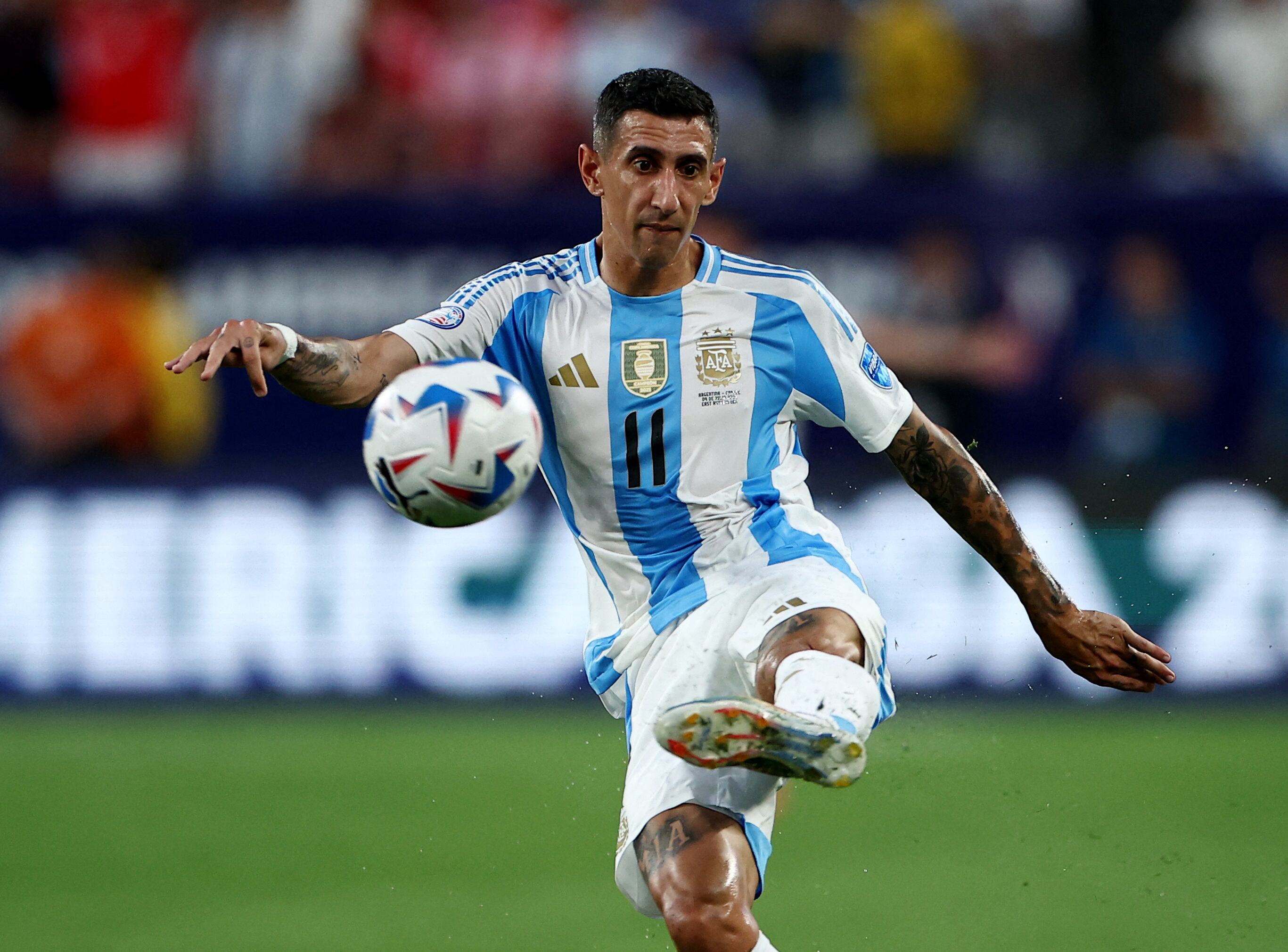 Ángel Di María jugó su penúltimo partido en la selección argentina