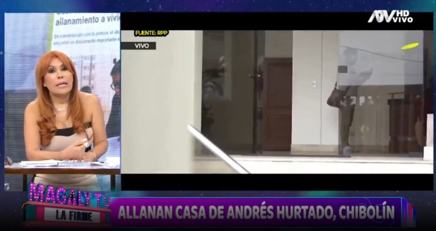 Magaly Medina sobre el allanamiento a la casa de Andrés Hurtado: "¿Para cuándo allanan a los Siucho?". (Captura: Magaly TV La Firme)