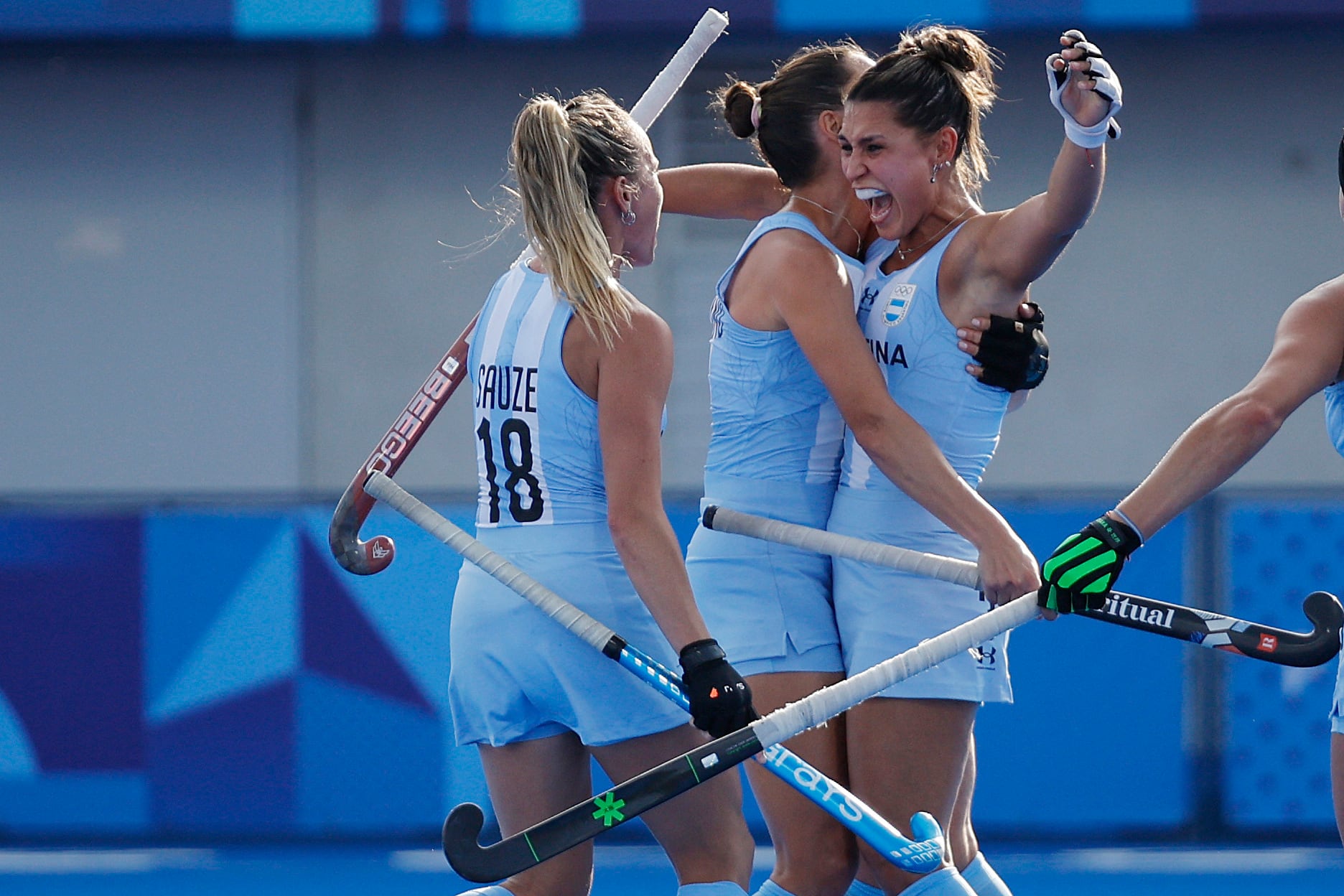 Las Leonas quieren mantener el puntaje ideal en París. Foto: REUTERS/Anushree Fadnavis