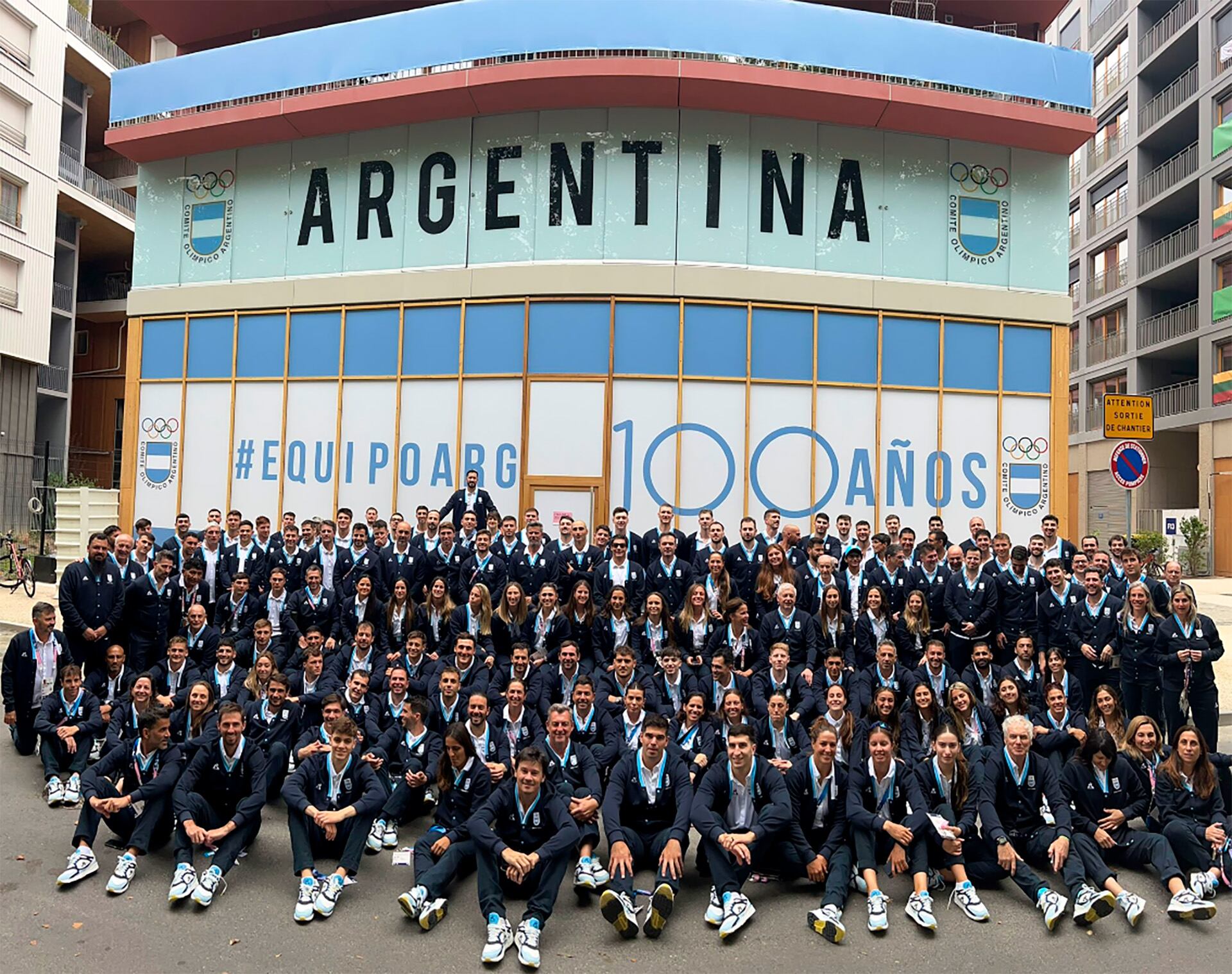 Fotos de la delegación argentina para la ceremonia de apertura