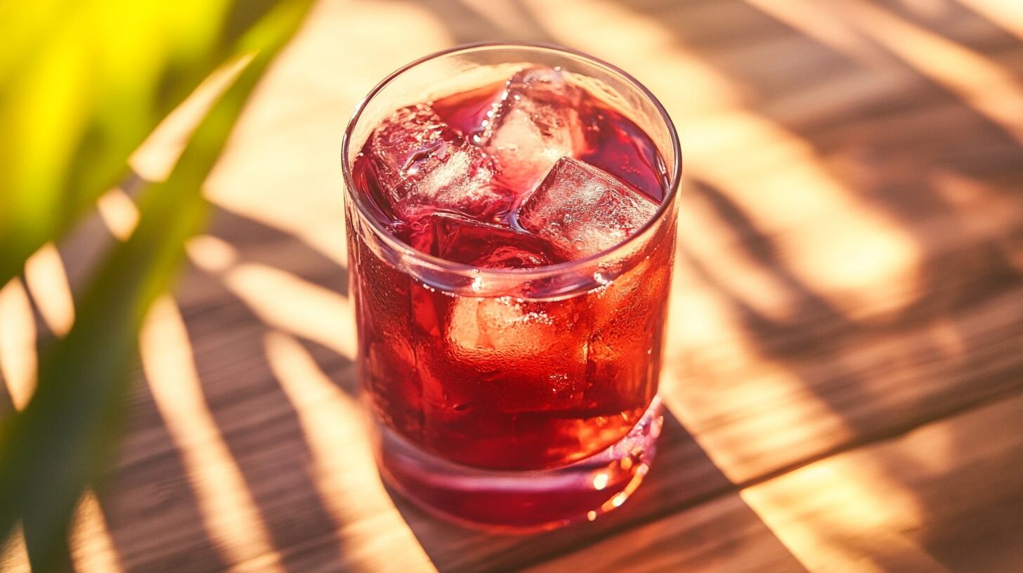 Bebida refrescante de jamaica, vaso de agua fresca, infusión de flor de hibisco, bebida tradicional mexicana. - (Imagen Ilustrativa Infobae)