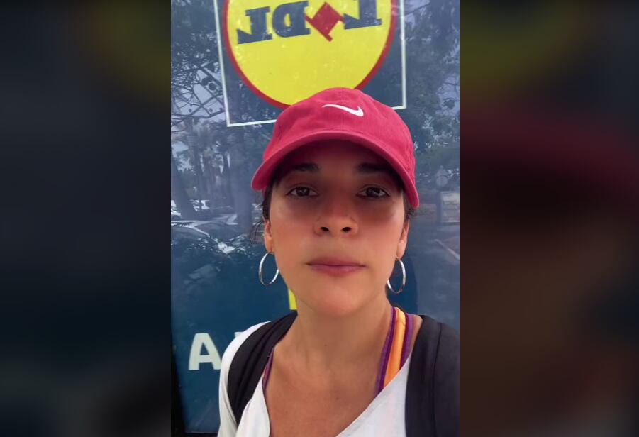 Antonella Tozzo en su vídeo de TikTok