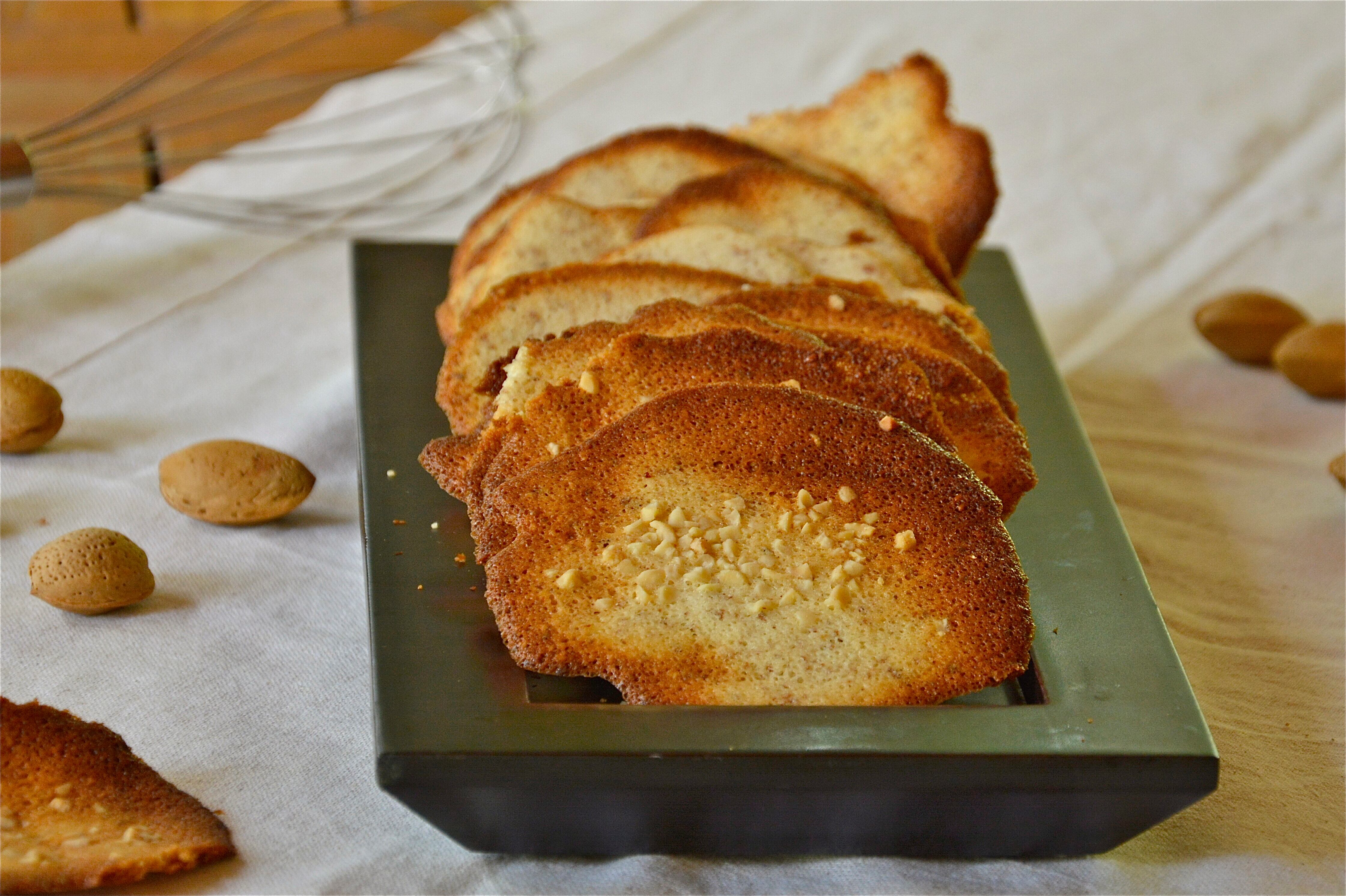 Receta de tejas de almendra