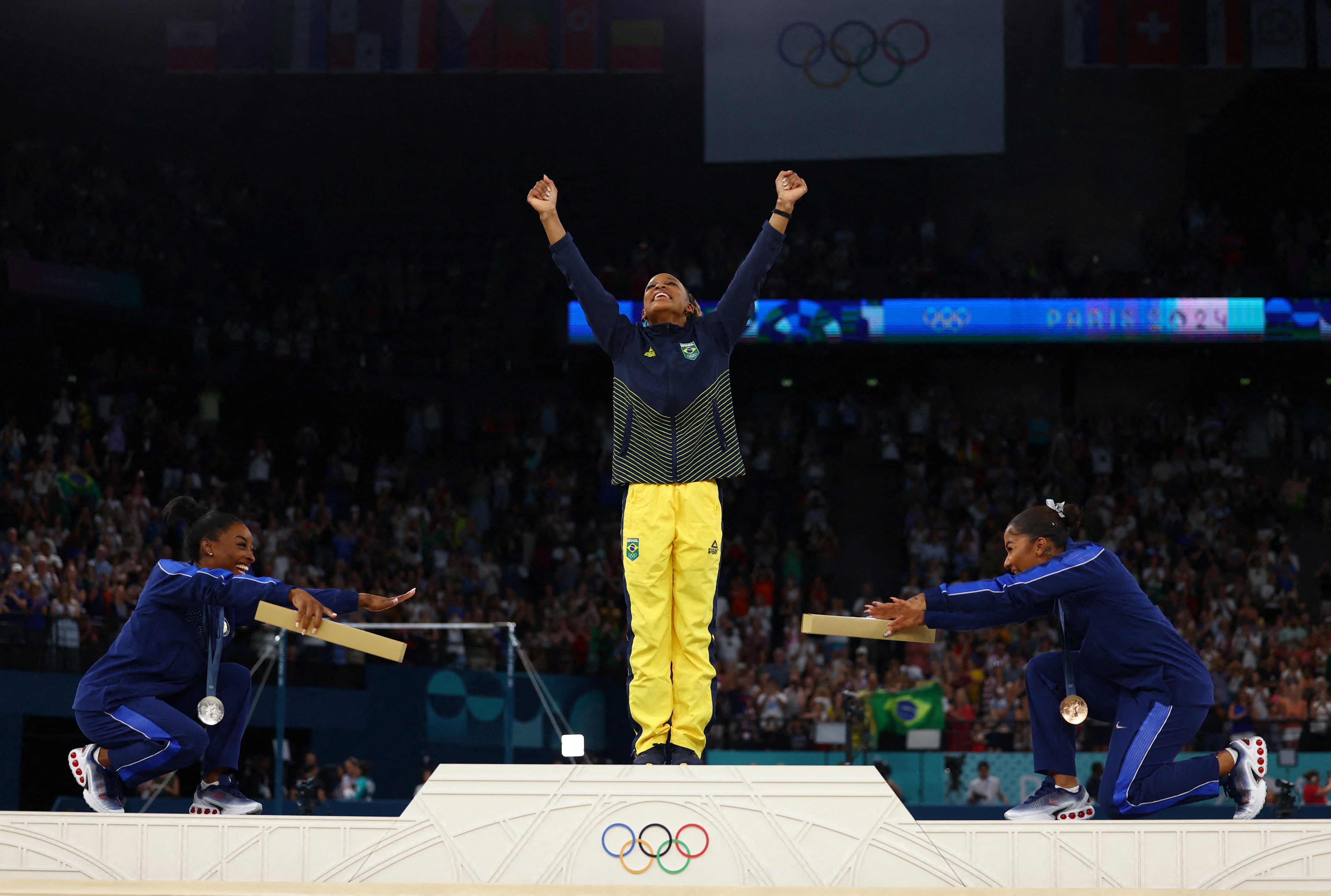 Jordan Chiles perdió la medalla de bronce (Reuters)