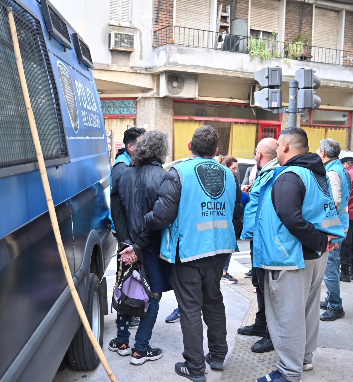 Detenido en la marcha