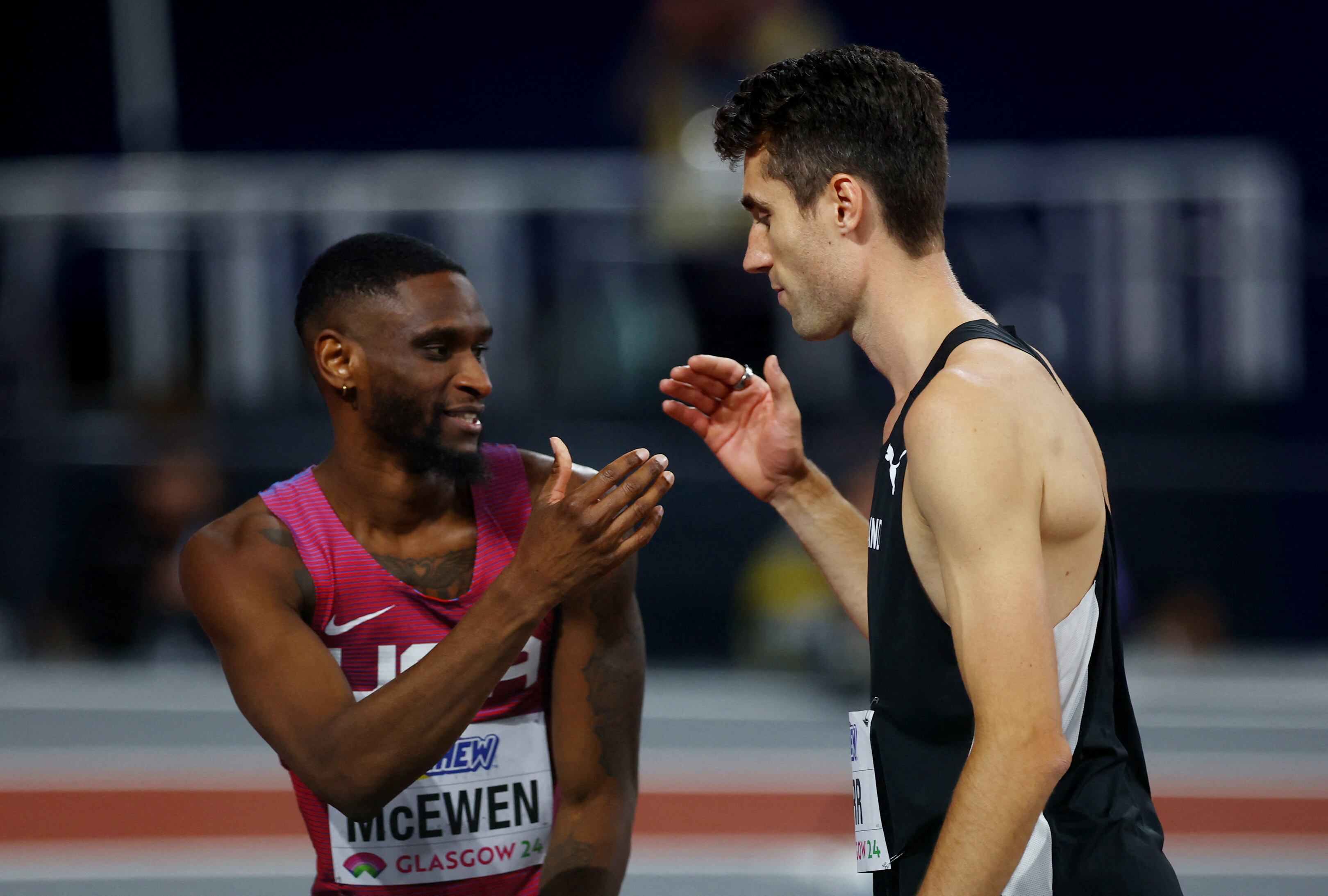 Hamish Kerr le propuso competir por la medalla de oro a Shelby McEwen (Reuters)