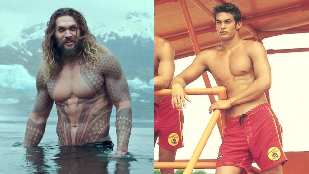 El cambio físico de Jason Momoa en 20 años: de 'Los vigilantes de la playa' a 'Aquaman'