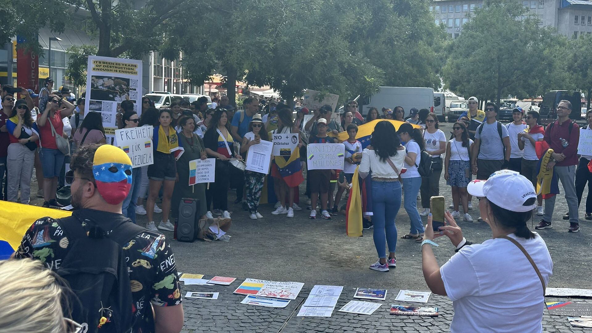 Venezolanos en Frankfurt