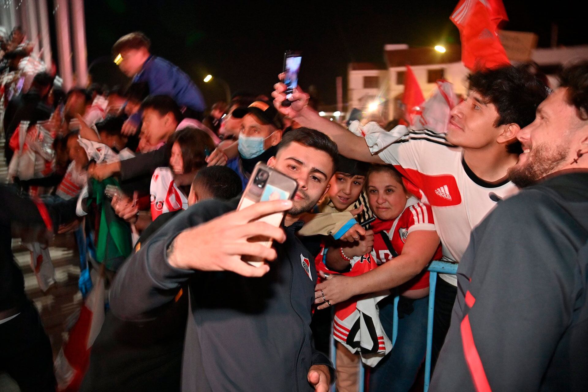 Los jugadores de River Plate en Córdoba