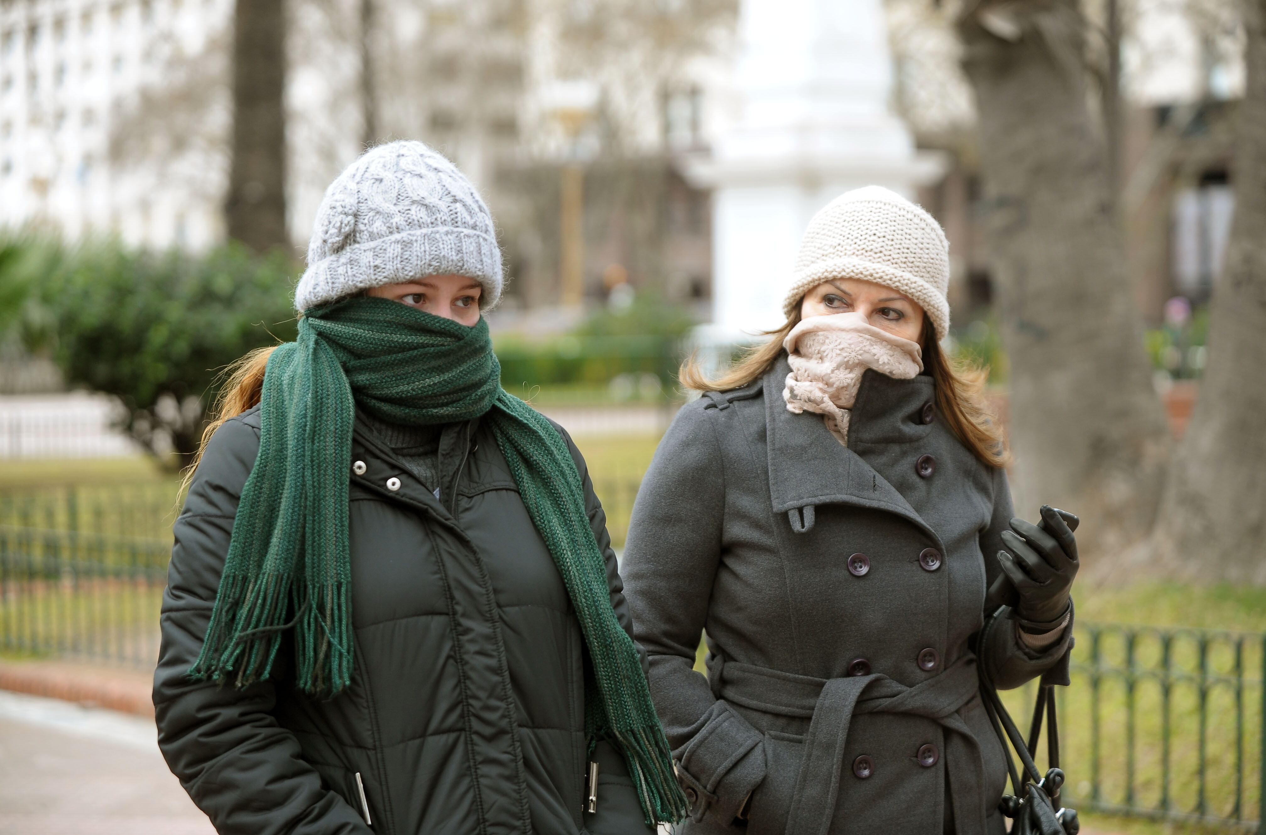 Frio extremo prevé el Servicio Meteorológico Nacional para hoy lunes y mañana martes para la Ciudad de Buenos Aires y alrededores (Télam)